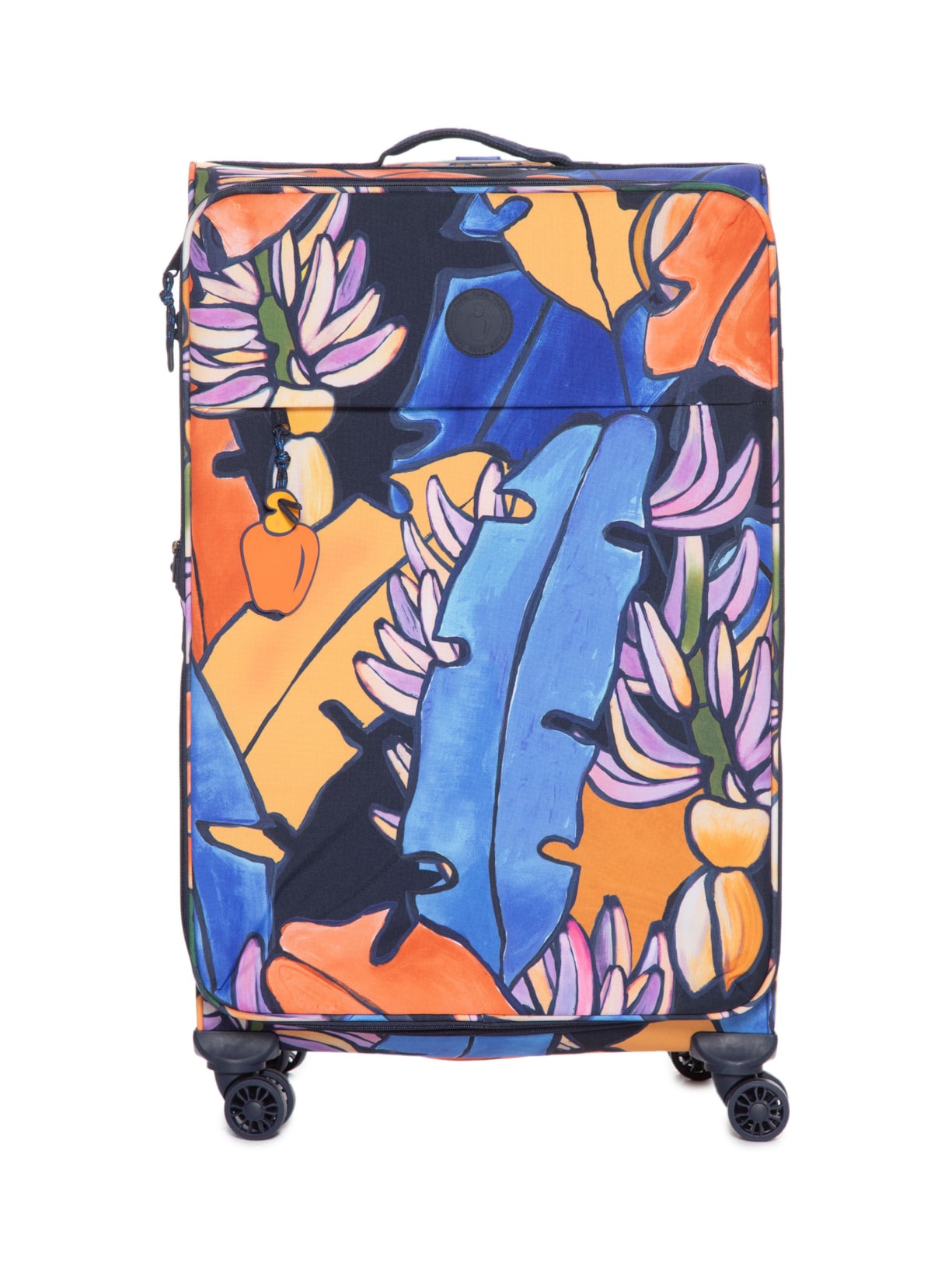 Mala Feminina Me Leva M Banana Flora Azul Farm Etc