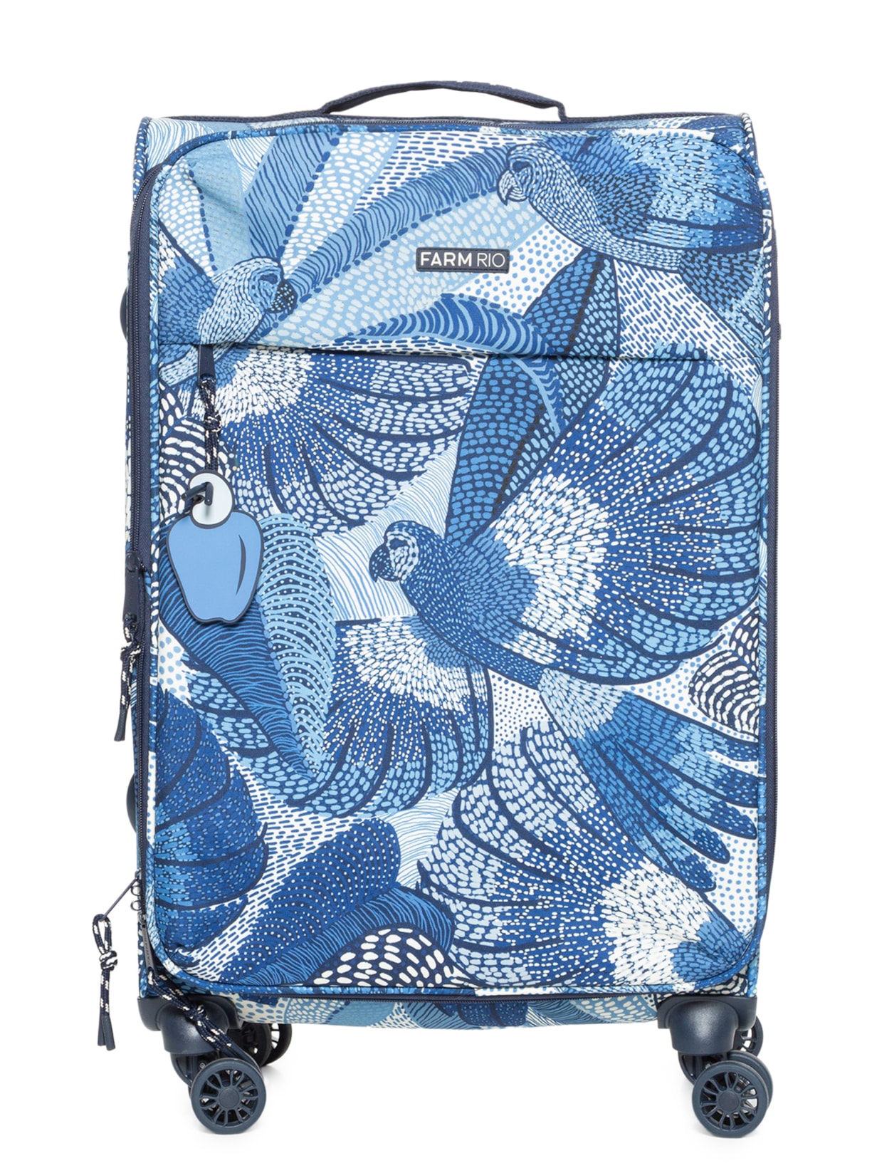 Mala Feminina Me Leva M Dotted Macaws - Azul