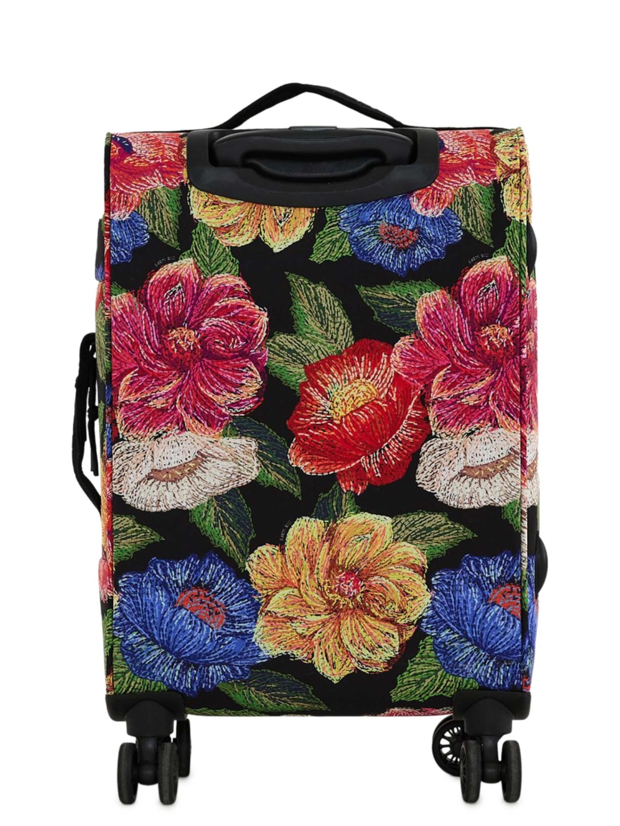 Mala Feminina Me Leva Média Floral Paraiso Preto Farm Etc