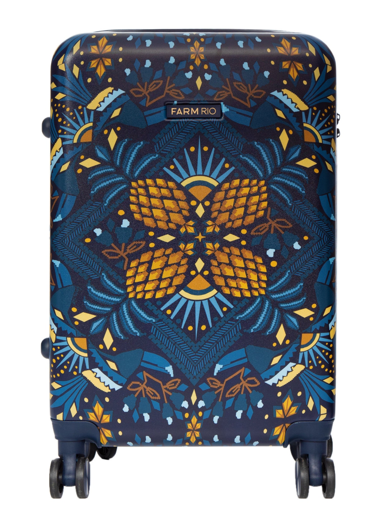 Mala Feminina Me Leva Média Lenço Magia Tropical - Azul