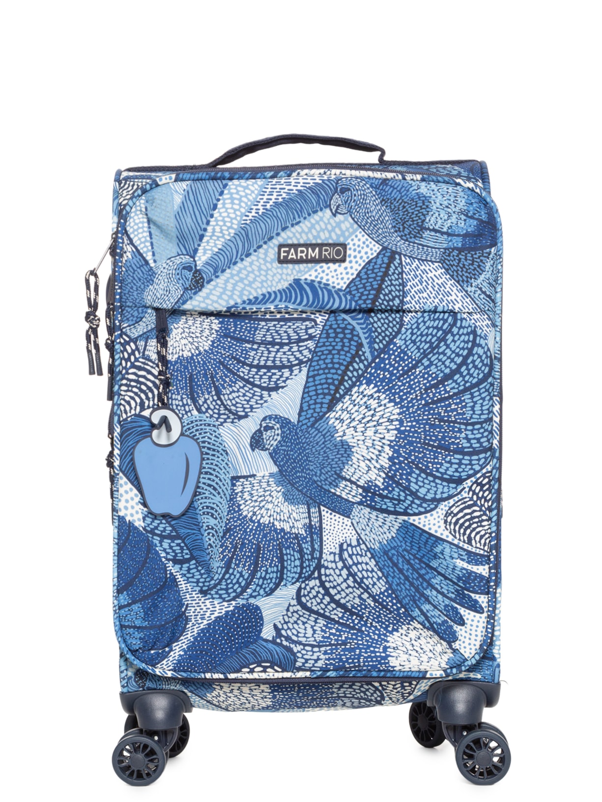 Mala Feminina Me Leva P Dotted Macaws - Azul