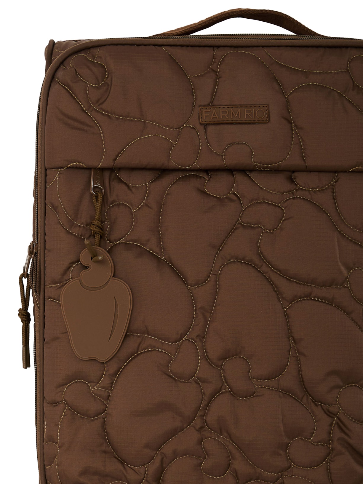 Mala Feminina Me Leva P Matelassê Marrom Farm Etc