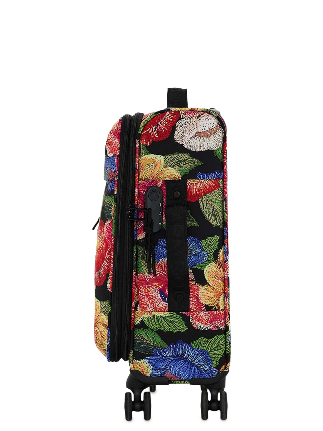 Mala Feminina Me Leva Pequena Floral Paraíso Preto Farm Etc