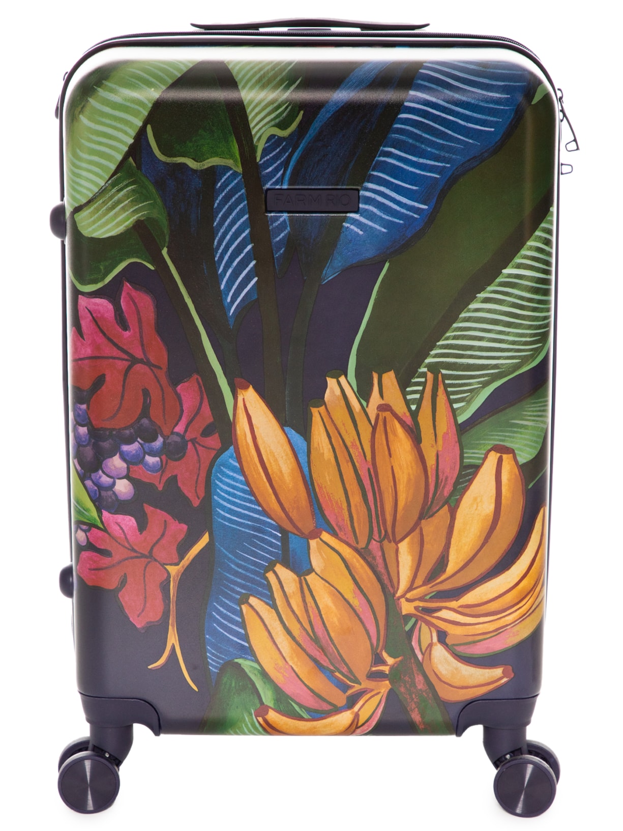 Mala Feminina Me Leva Rígida G Banana Uva - Preto