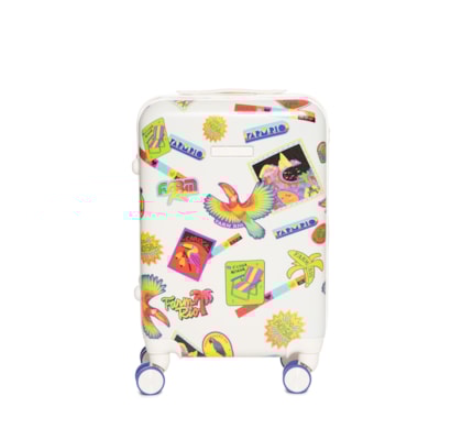 Mala Feminina Me Leva Rígida P Patch Rio - Branco