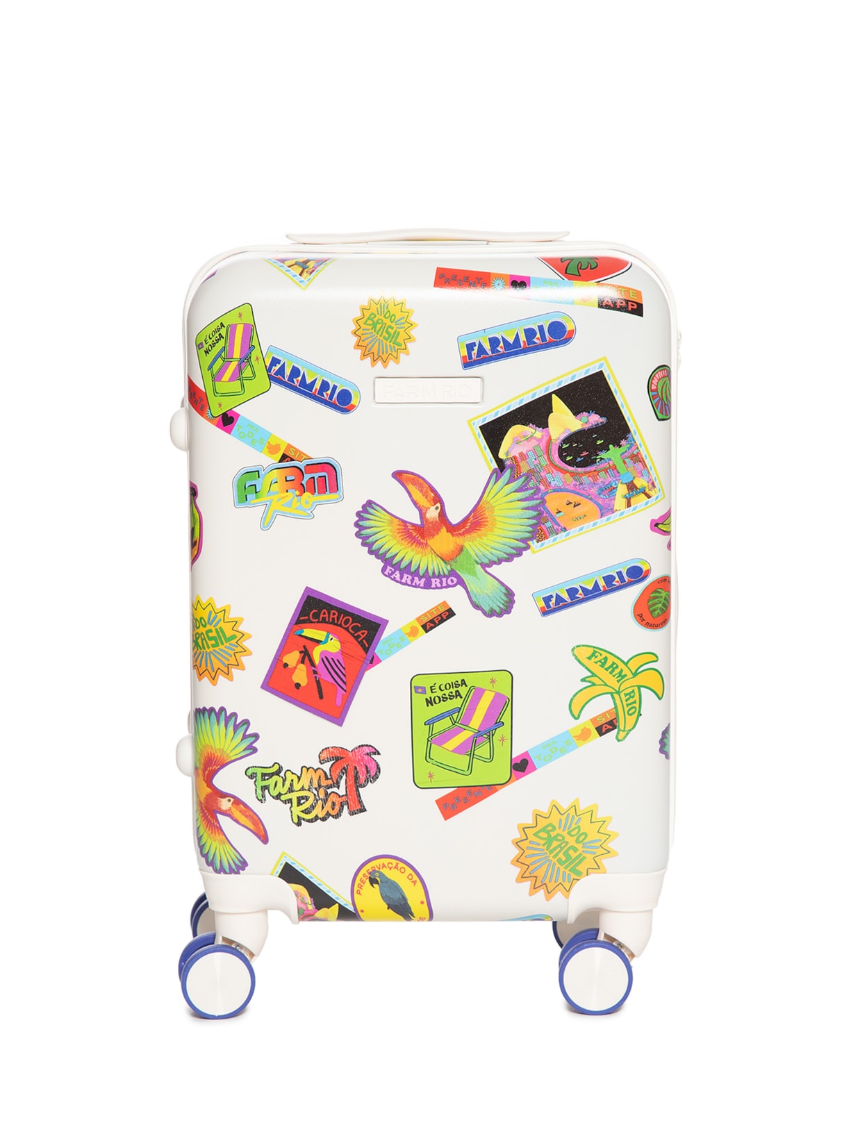 Mala Feminina Me Leva Rígida P Patch Rio - Branco