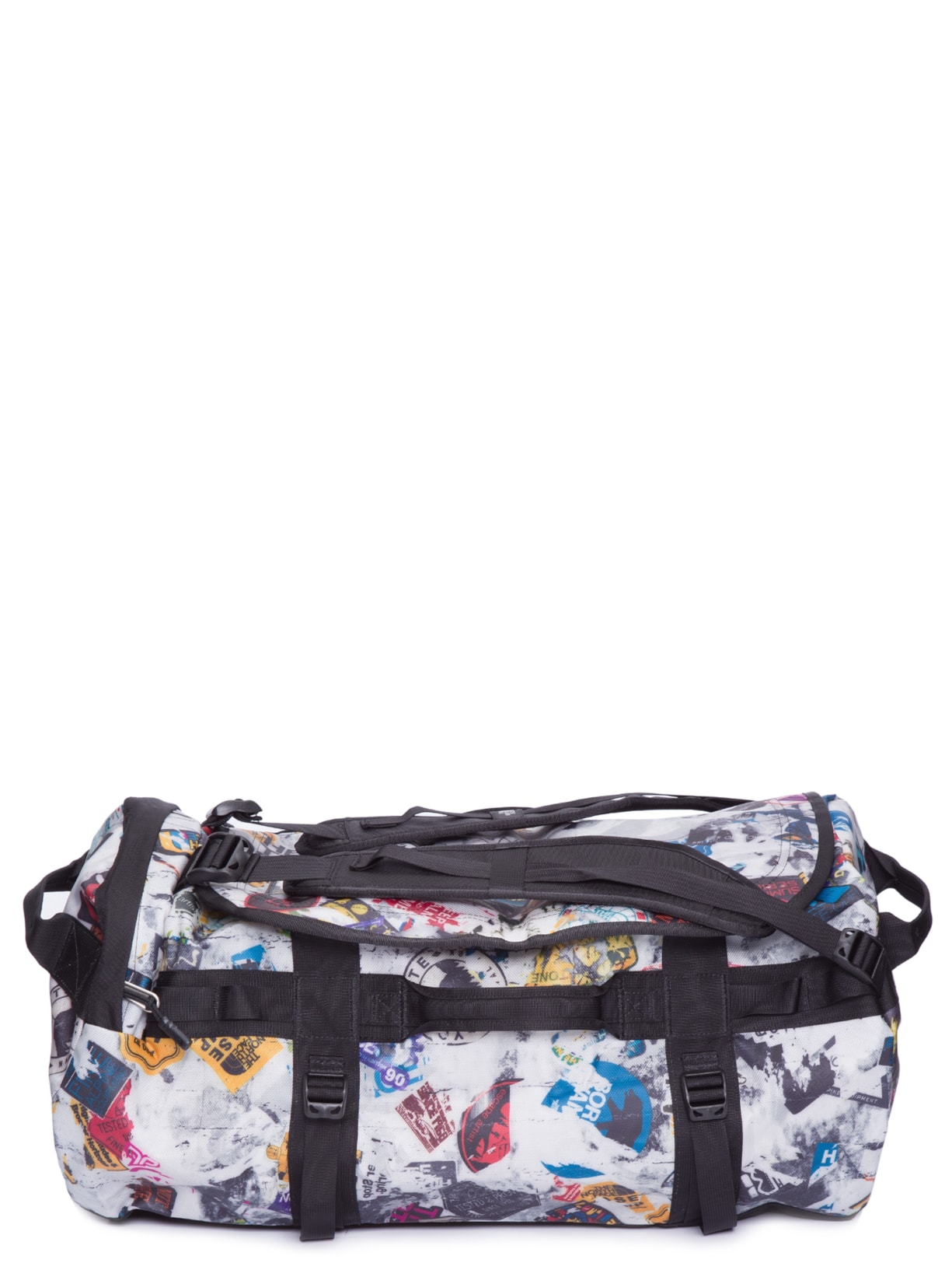 Mala Masculina Base Camp Duffel - Preto E Branco