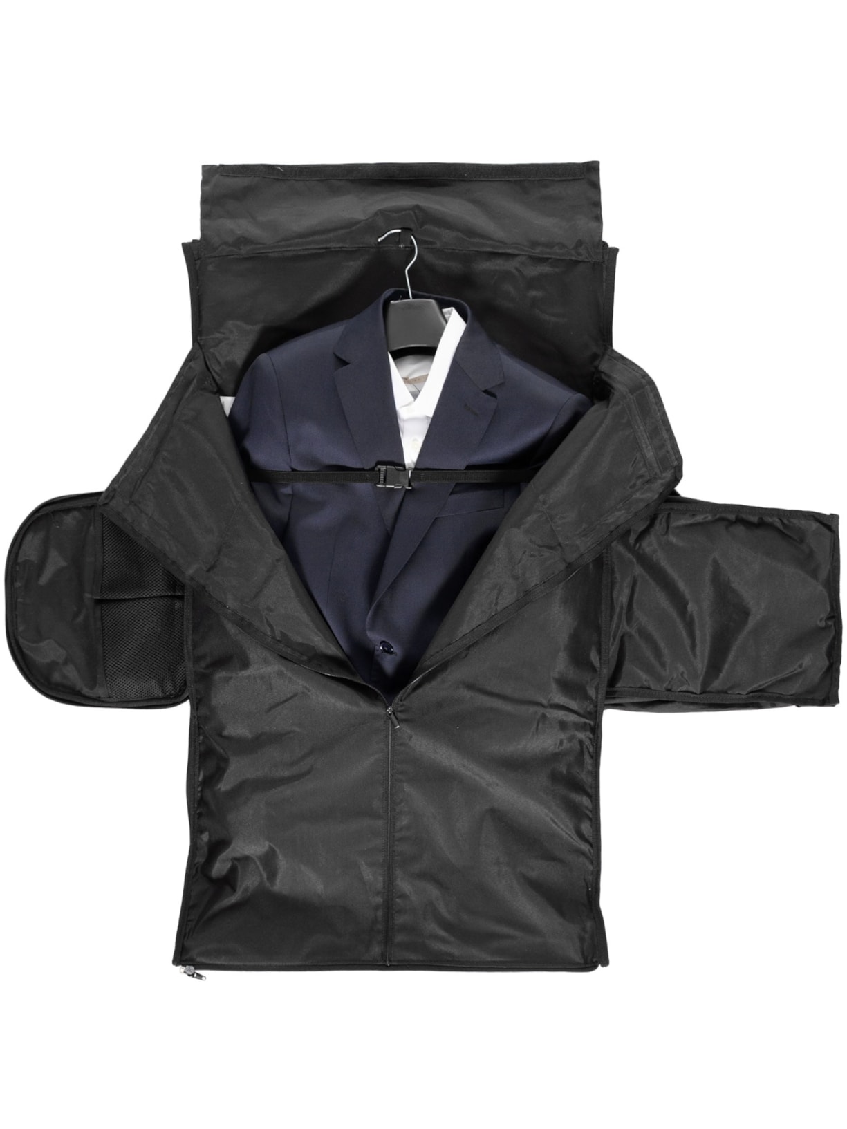 Mala Masculina Grande Porta Terno Em Couro Legítimo Preto '2 Essential