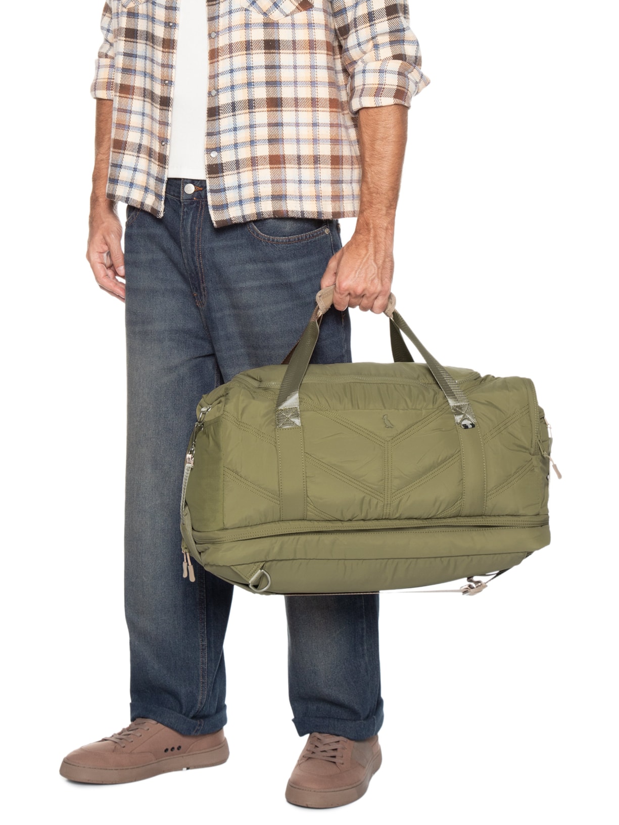 Mala Masculina RSV Wing 2 em 1 Bege Reserva Go