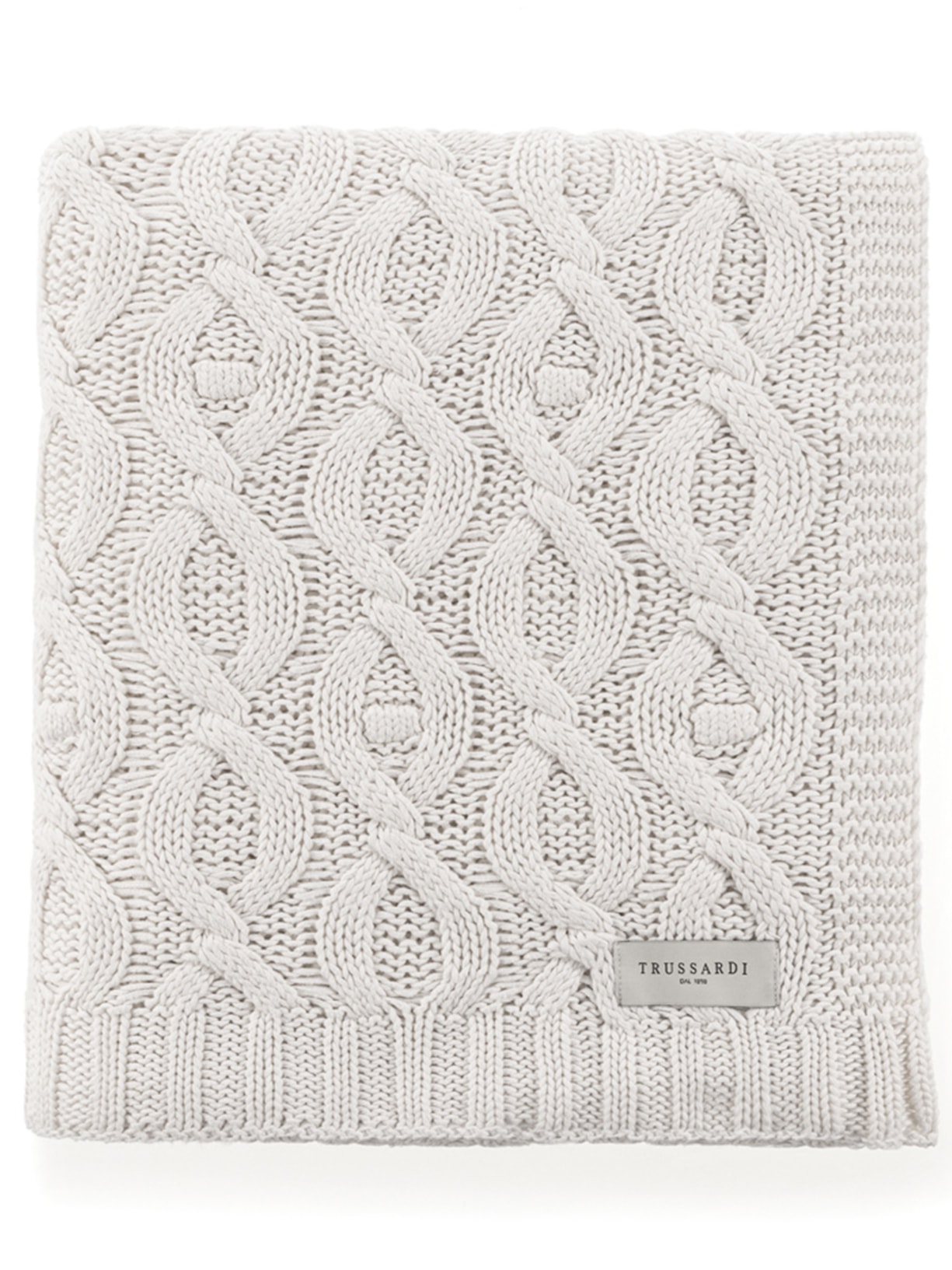 Manta Tricot Brera - Branco