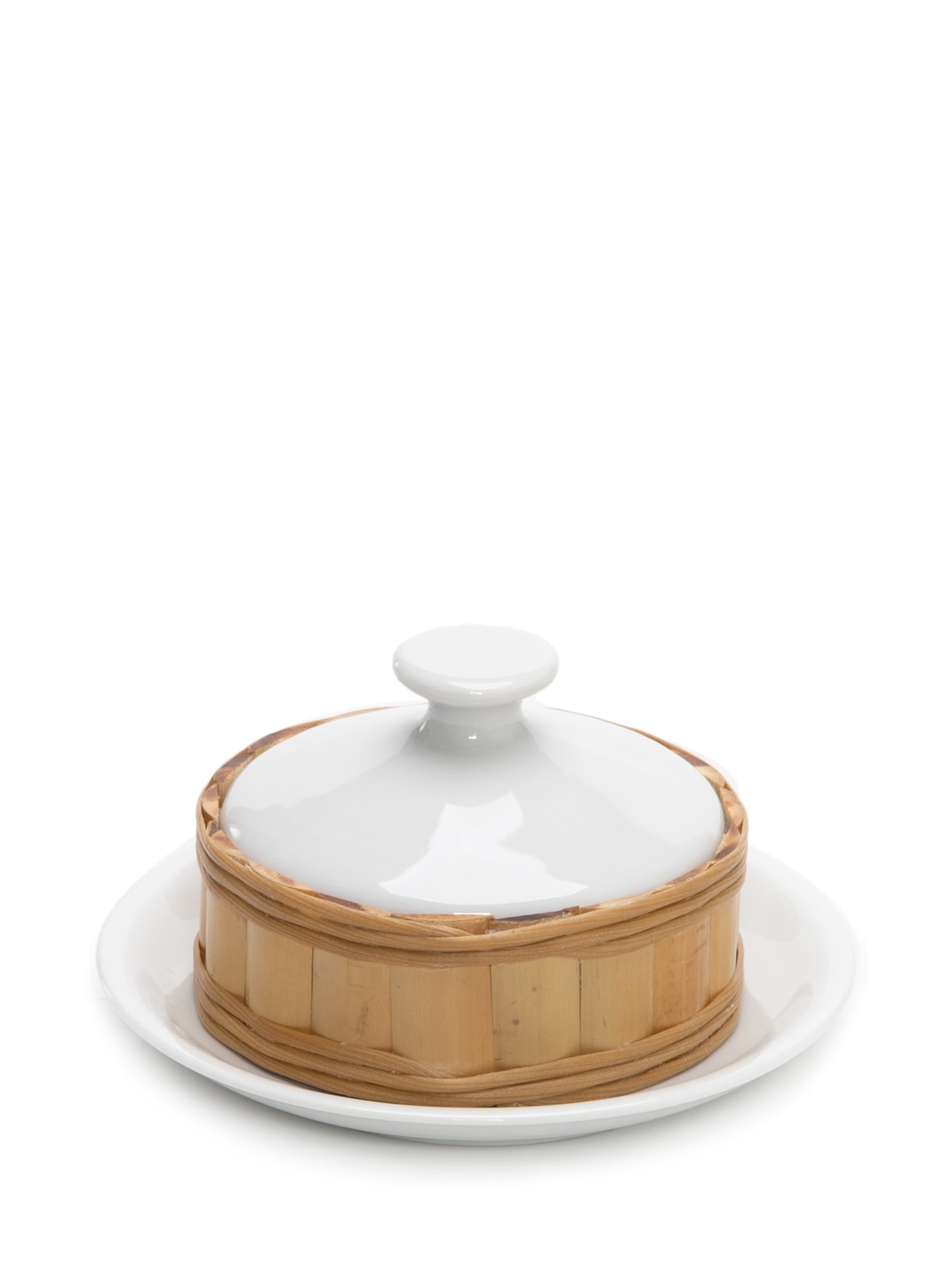 Manteigueira Bambu - Bege