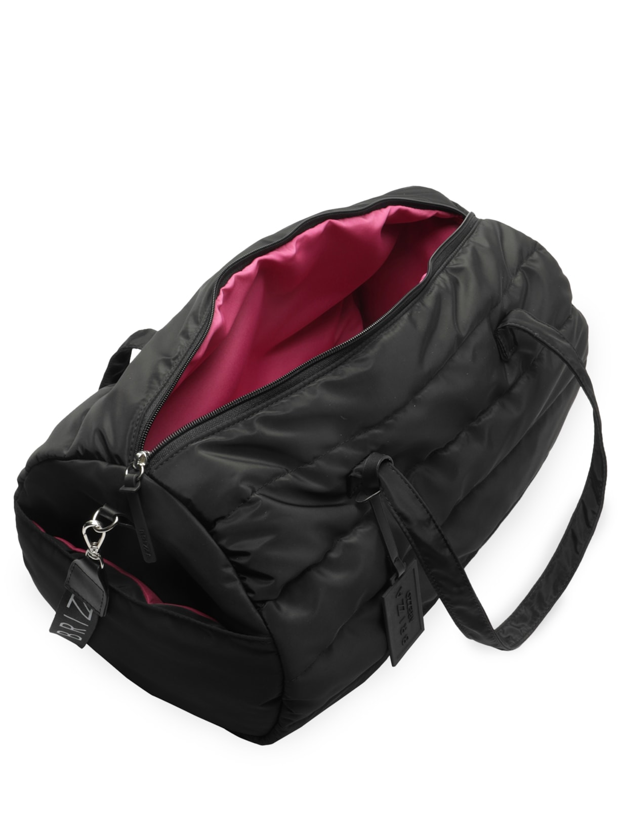 Maxi Bolsa Feminina Puffer Nylon Preto Brizza Arezzo