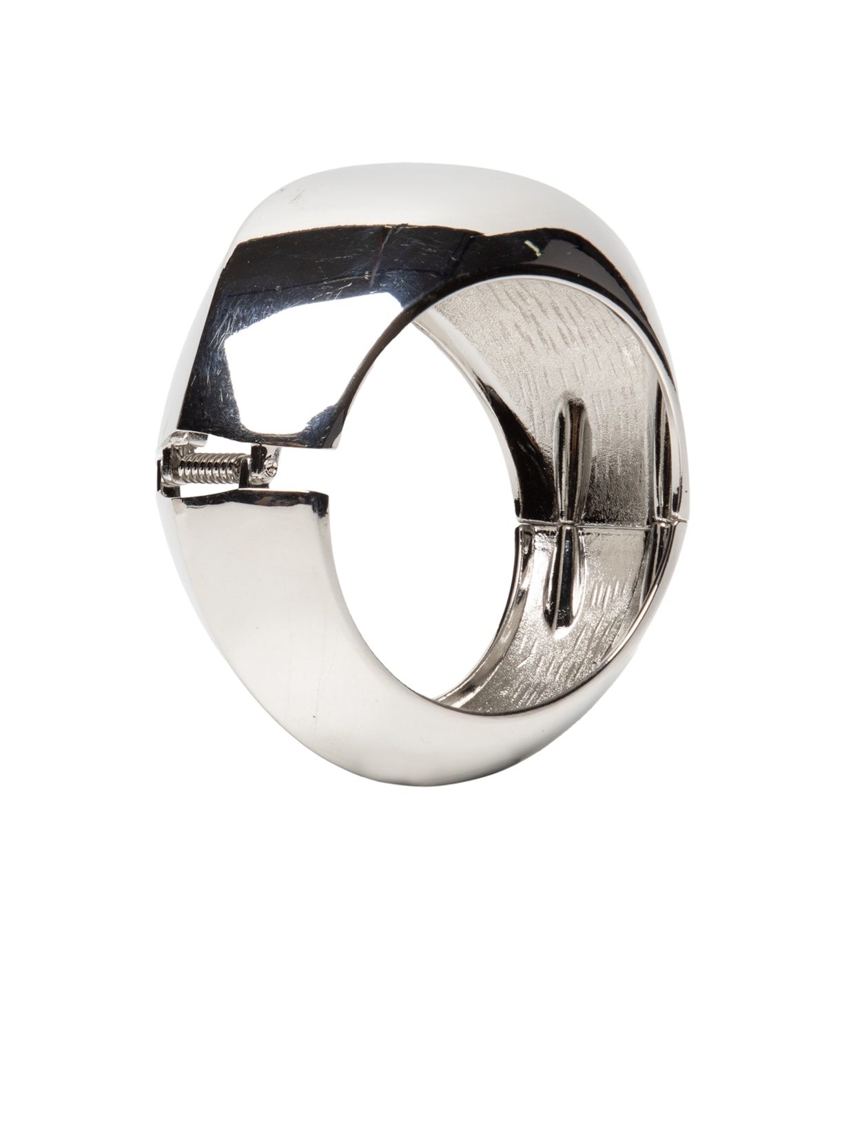 Maxi Bracelete Feminino Prateado Market 33