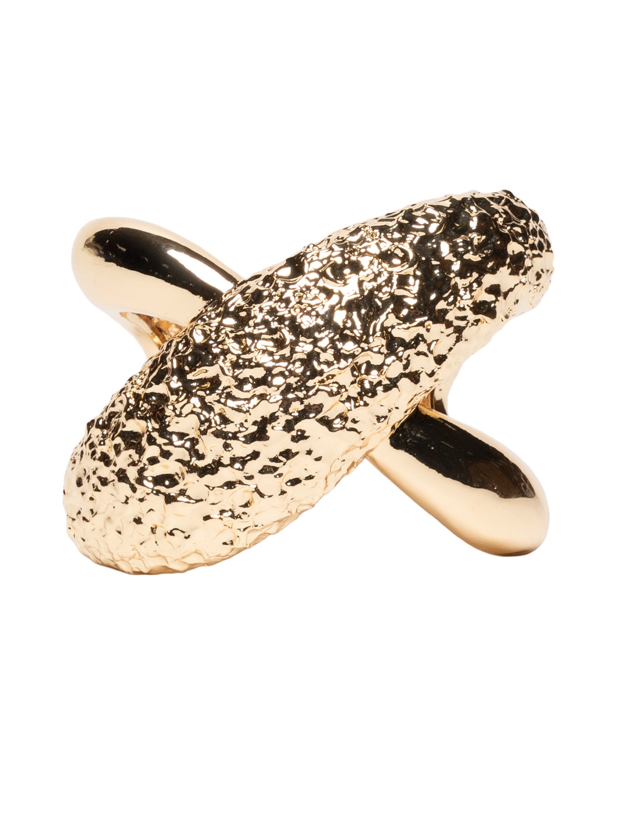 Maxi Bracelete Feminino Texturizado - Dourado