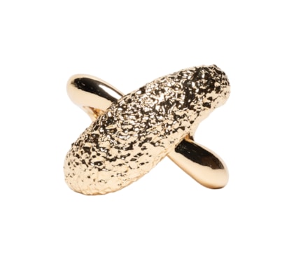 Maxi Bracelete Feminino Texturizado - Dourado