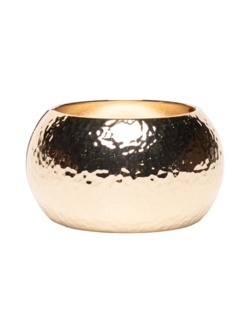 Maxi Bracelete Feminino Texturizado - Dourado