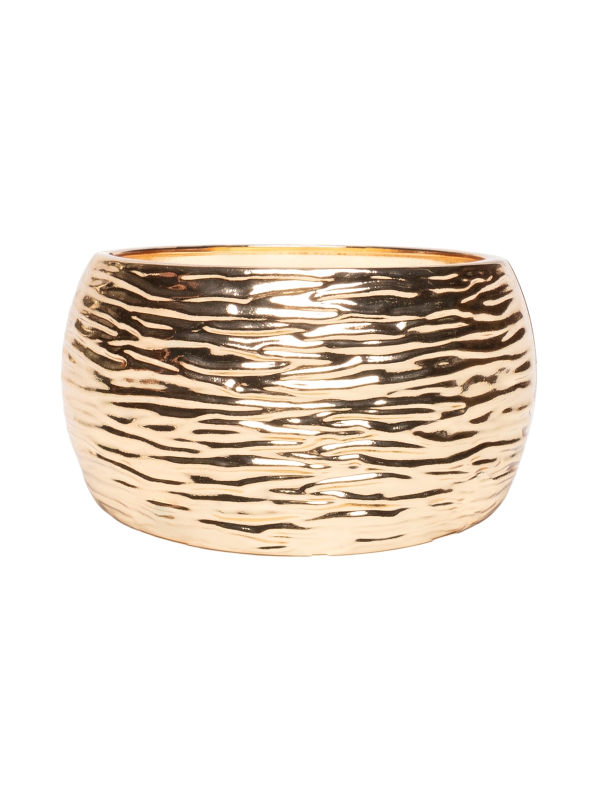 Maxi Bracelete Feminino Texturizado - Dourado