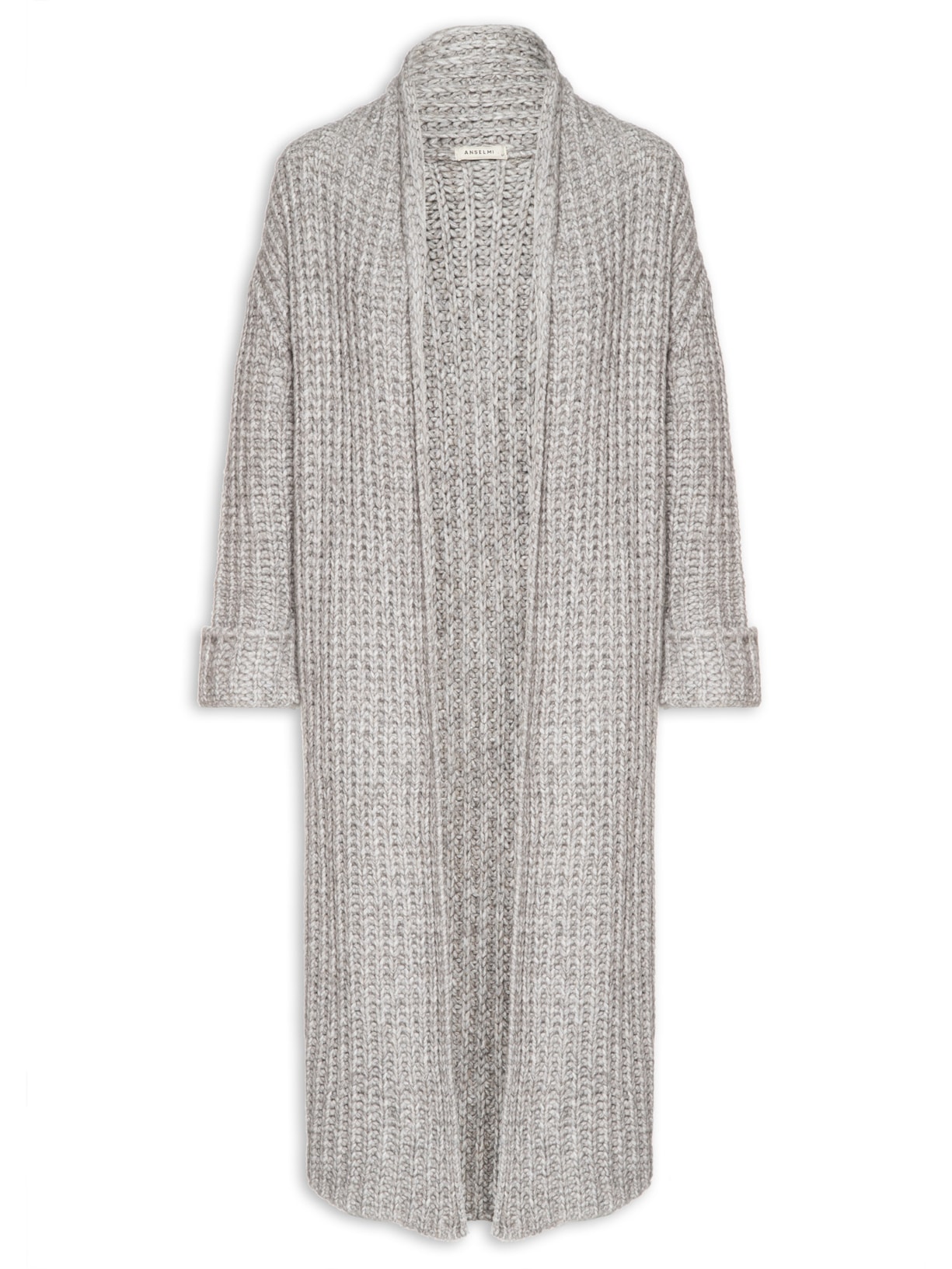 Maxi Casaco Feminino Pérola - Cinza