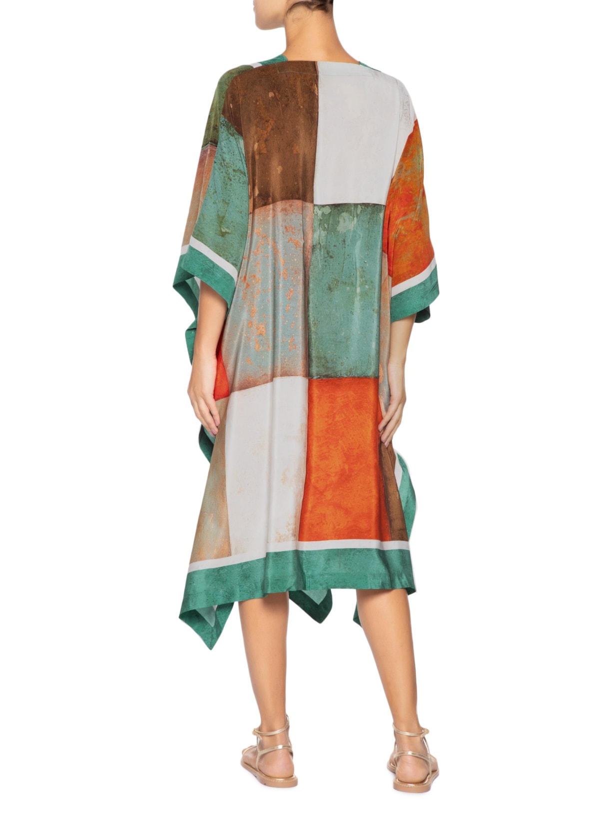 Maxi Kimono Feminino Seda Verde Lenny Niemeyer