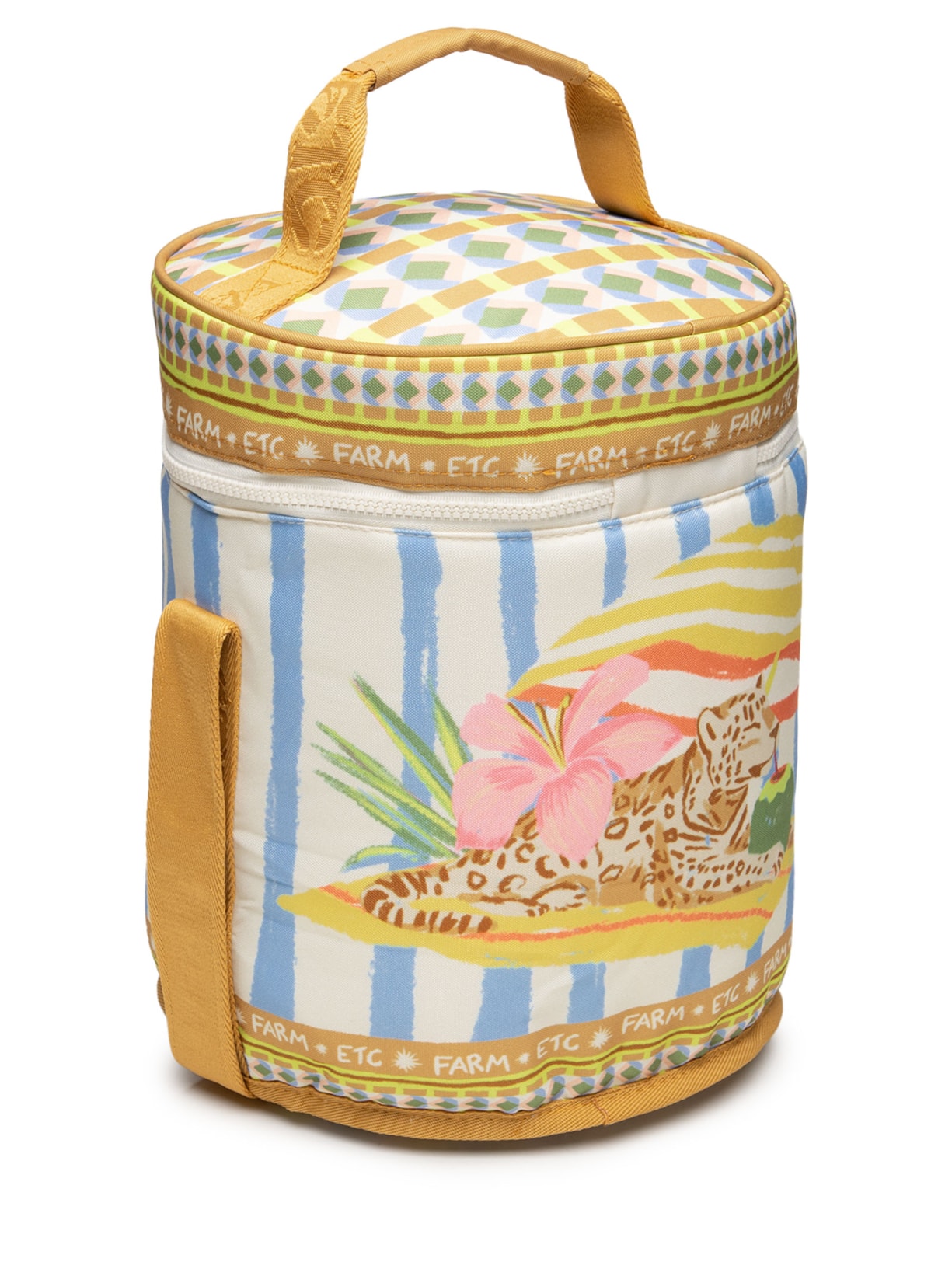 Maxi Necessaire Ora Bolas G Jardim Tropical Amarelo Farm Etc