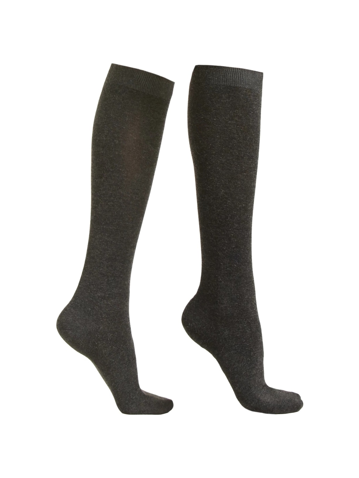 Meia Alta Com Cashmere Cinza Calzedonia