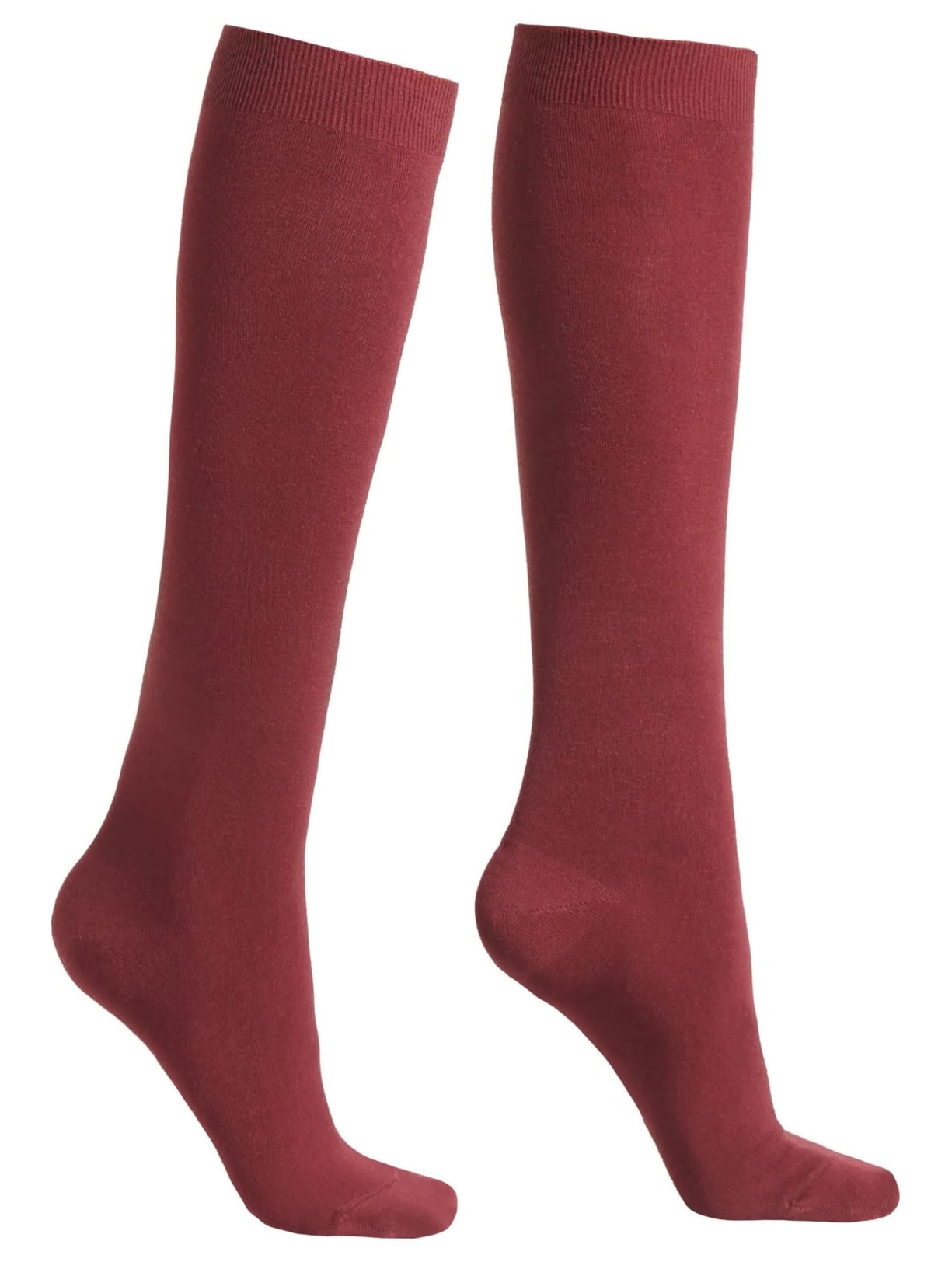 Meia Alta Com Cashmere - Vermelho