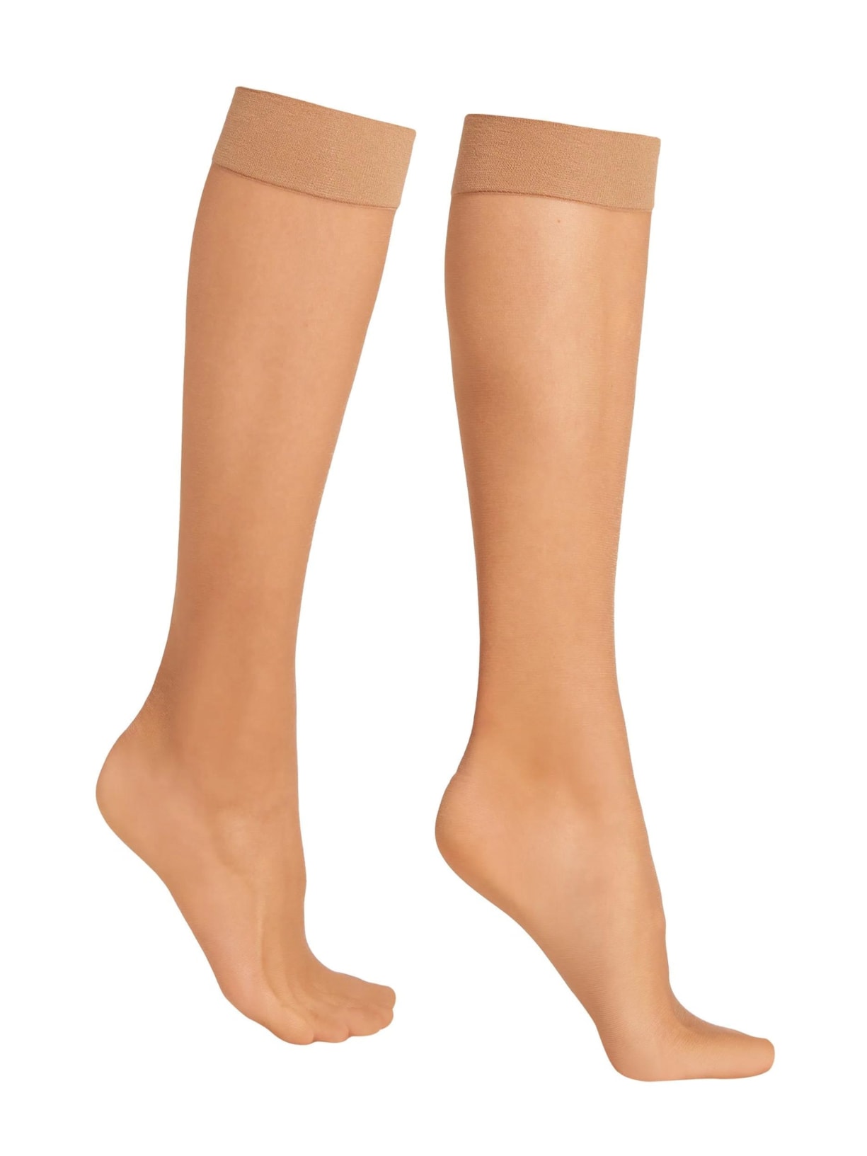 Meia Alta Fio 20 - Bege