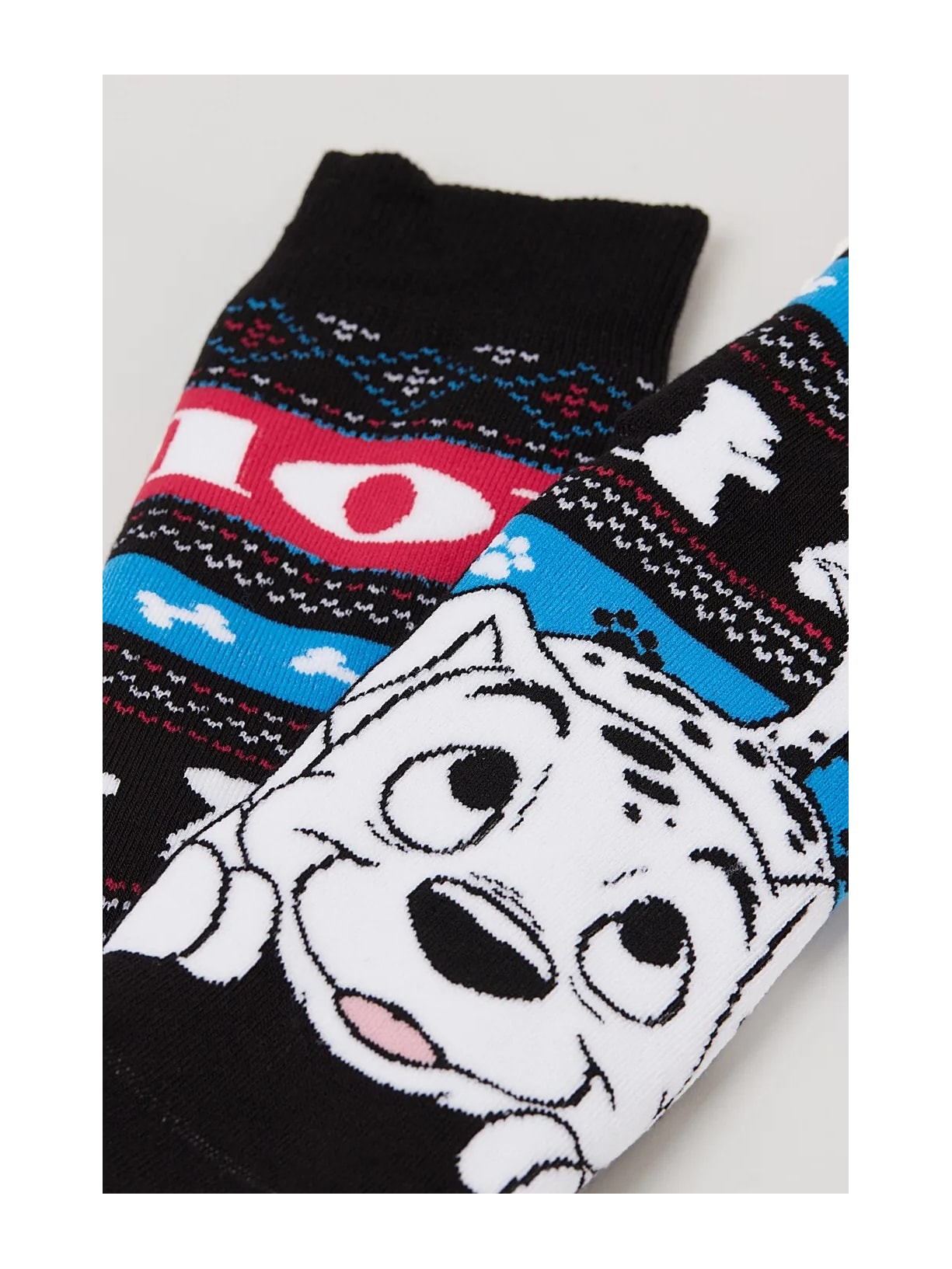 Meia Antiderrapante 101 Dálmatas Preto Intimissimi