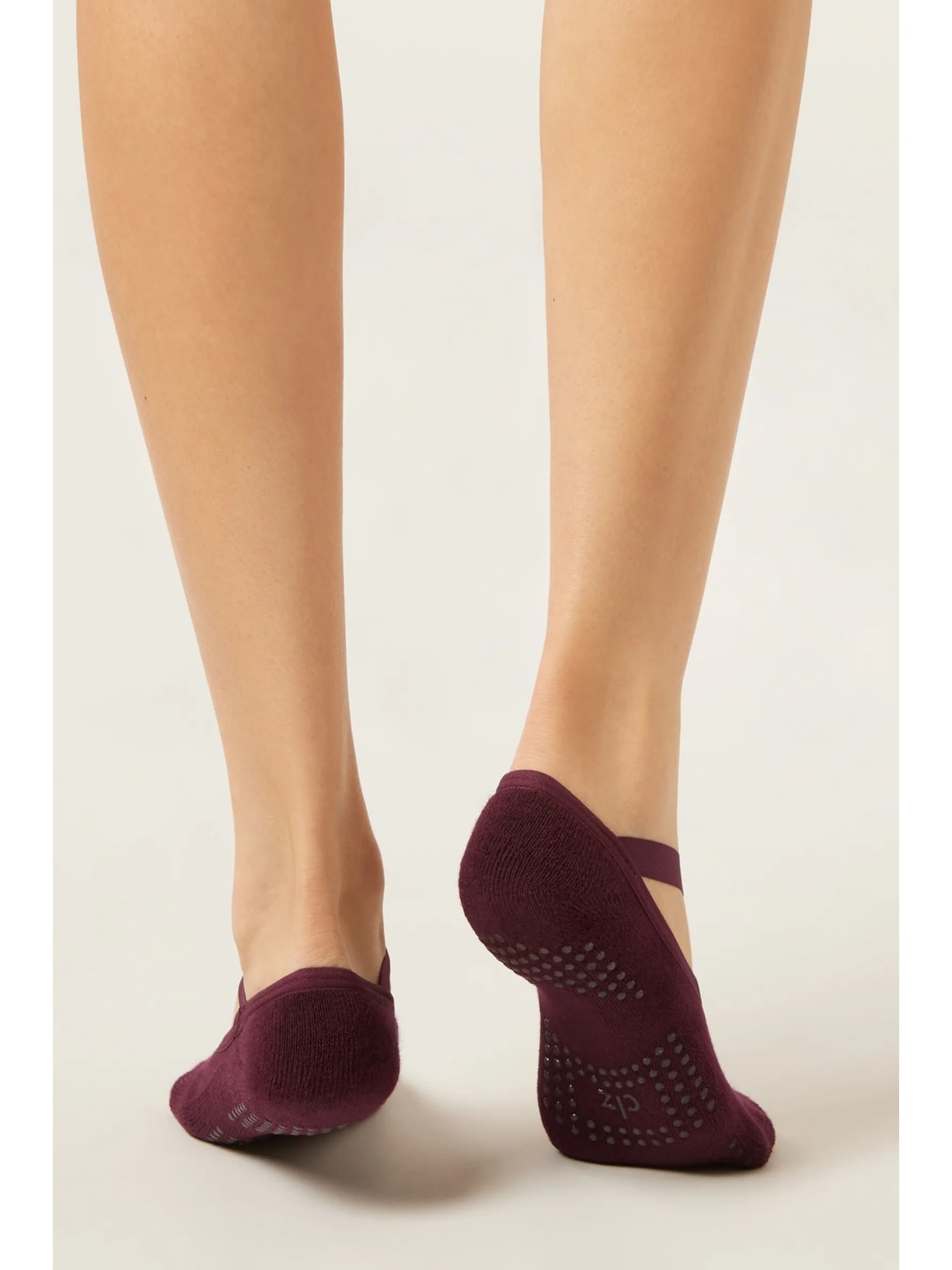 Meia Antiderrapante Com Elástico Bordô Calzedonia