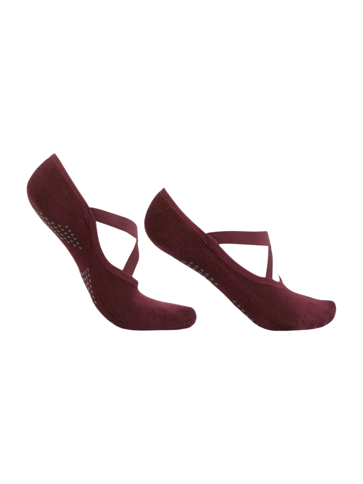 Meia Antiderrapante Com Elástico - Bordô