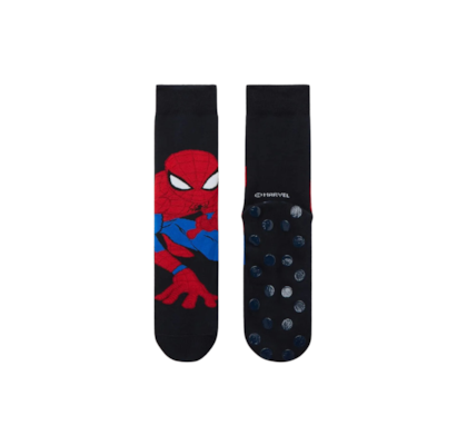 Meia Antiderrapante Marvel Homem-Aranha - Azul
