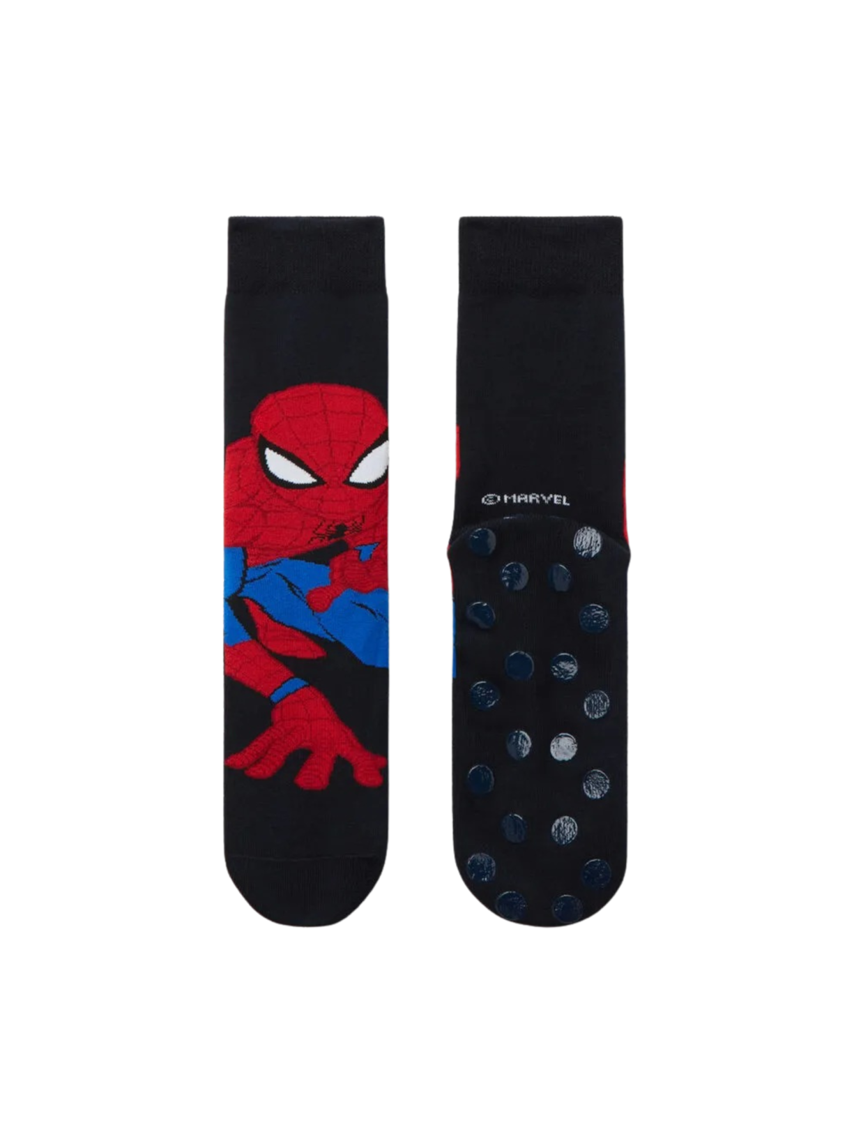 Meia Antiderrapante Marvel Homem-Aranha - Azul