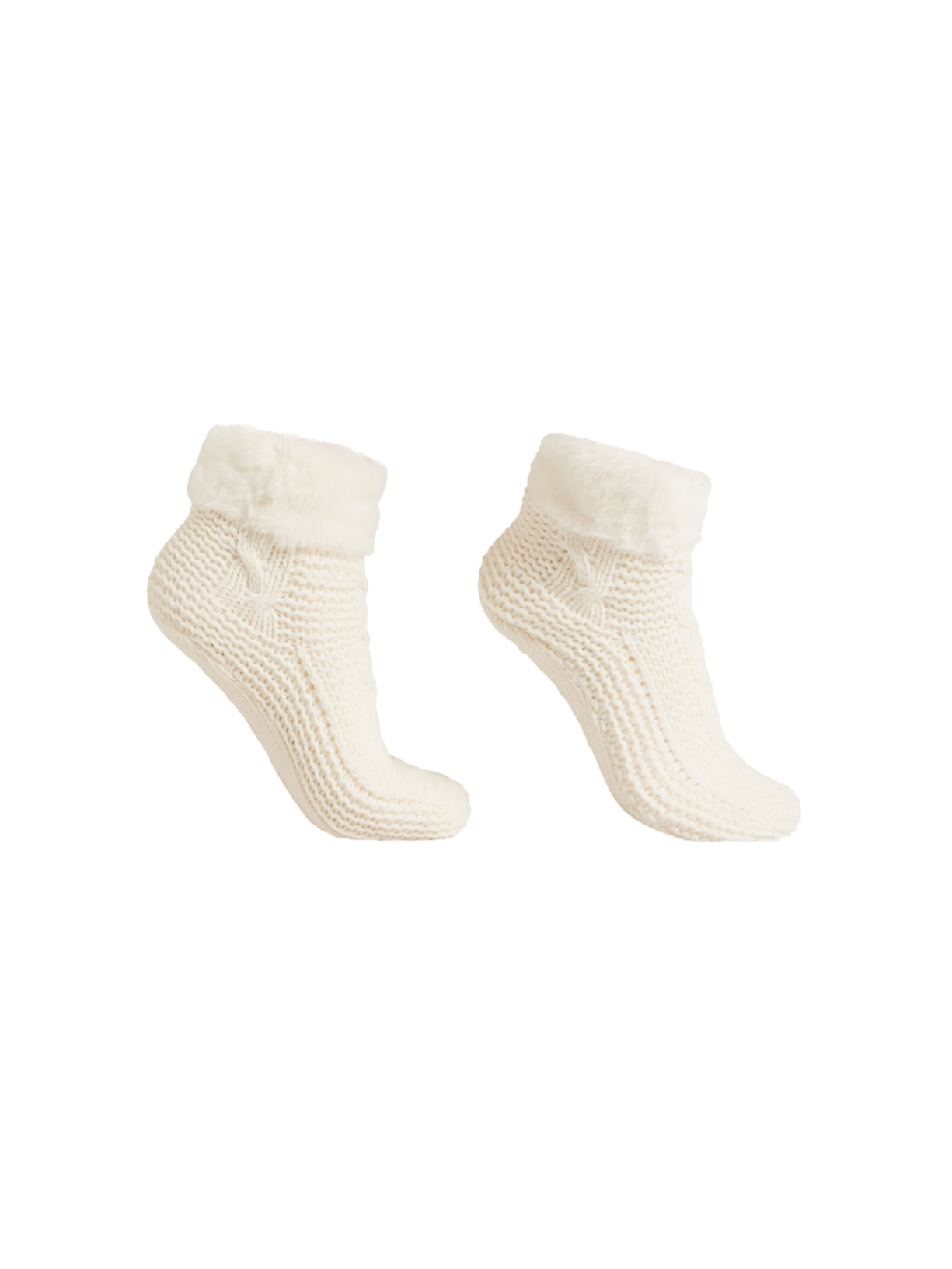 Meia Antiderrapante Soft Double Off-White Calzedonia