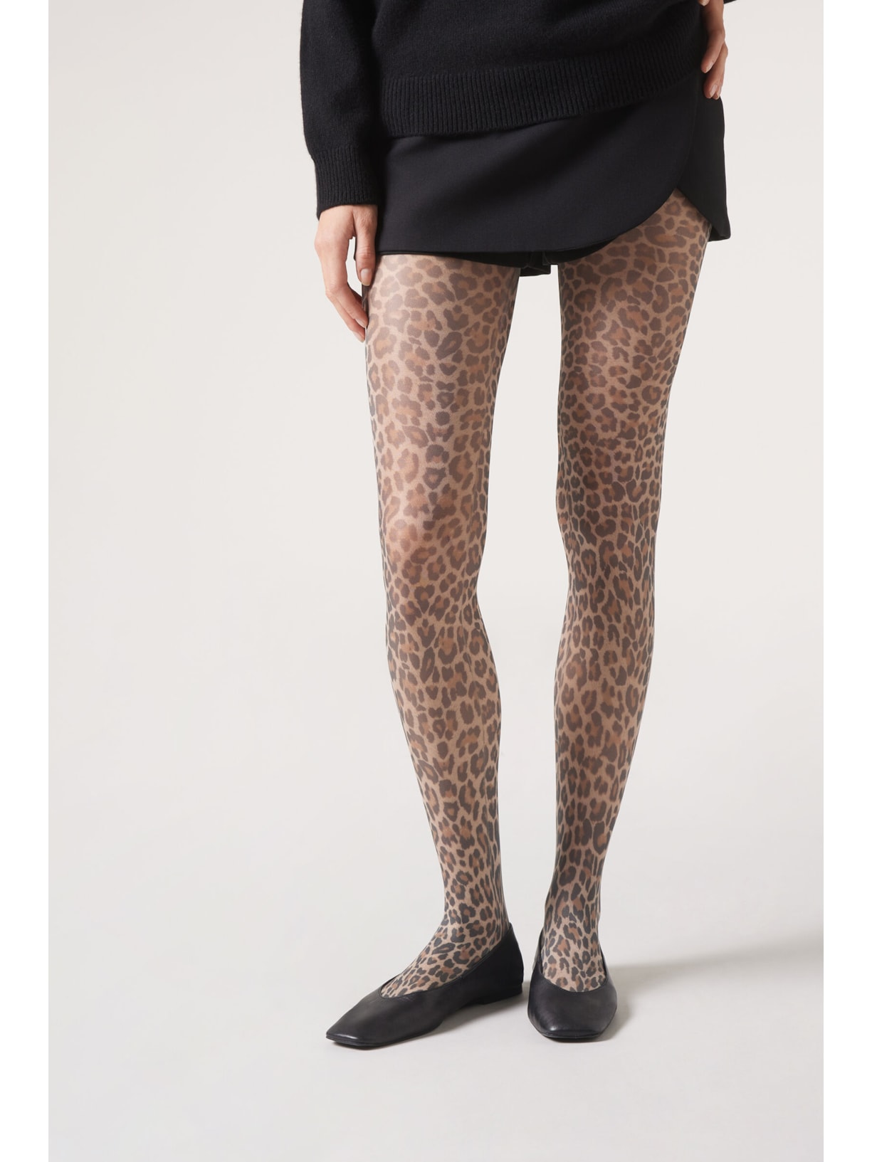 Meia-Calça Animal Print Fio 30 Marrom Calzedonia