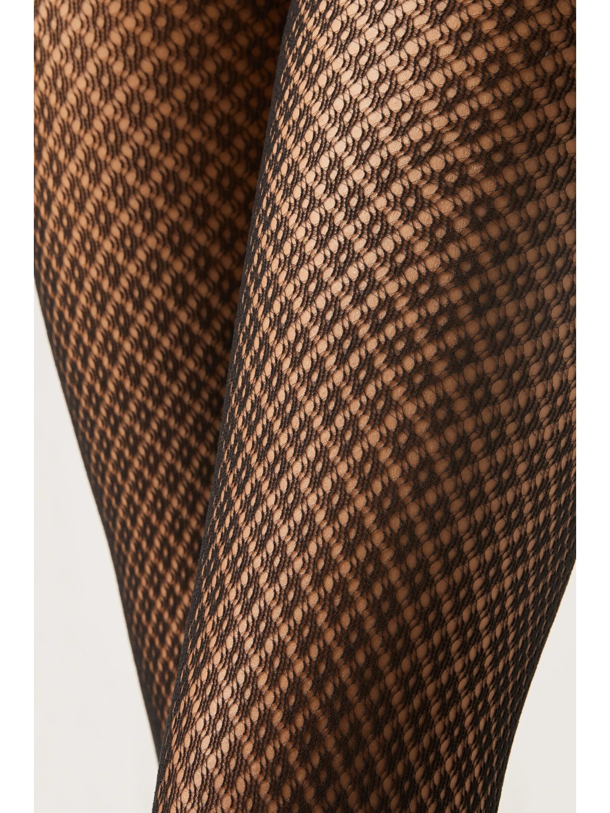 Meia-Calça Arrastão Com Losangos Preto Calzedonia