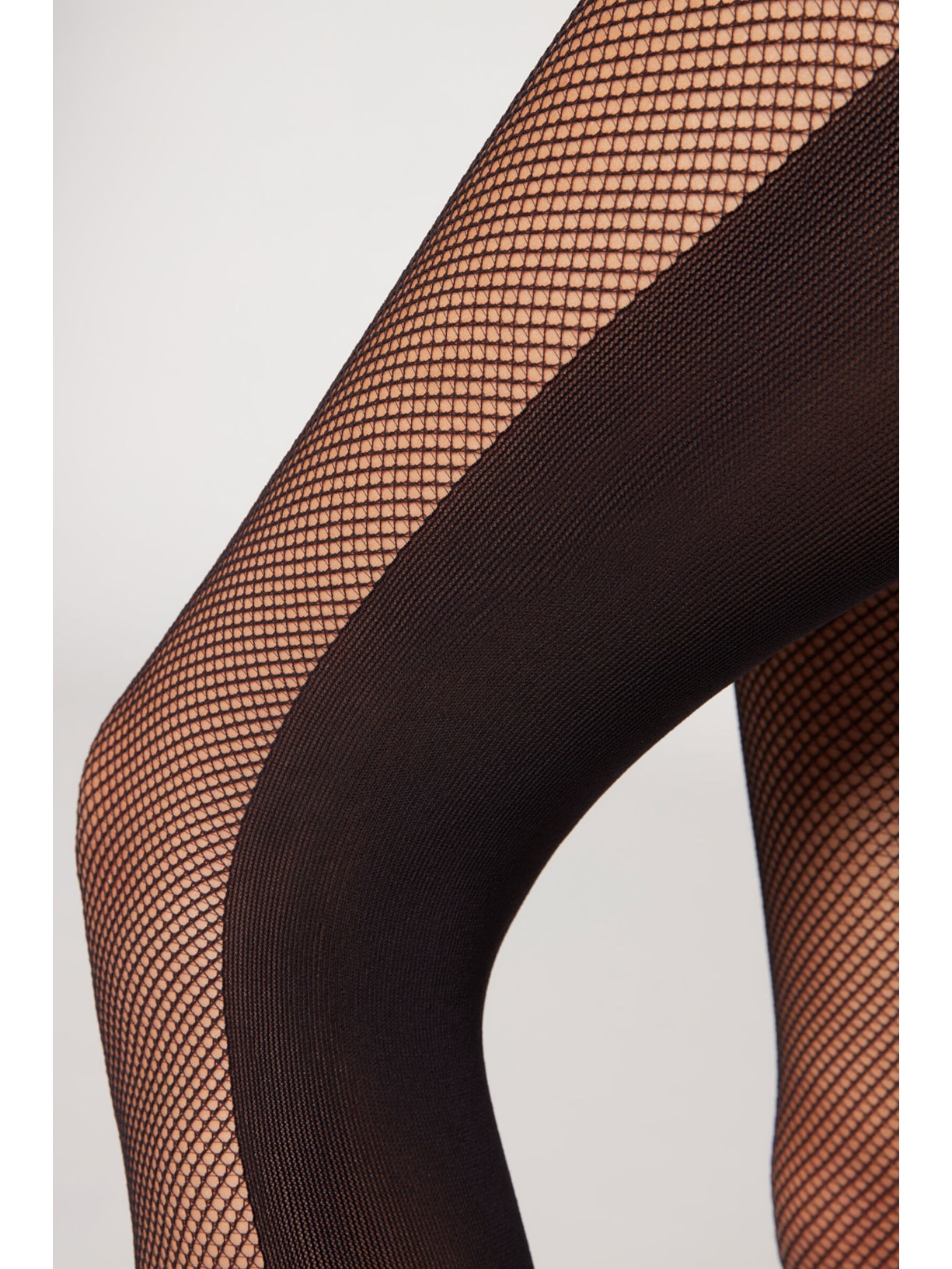 Meia Calça Arrastão Efeito Duplo Eco Preto Calzedonia