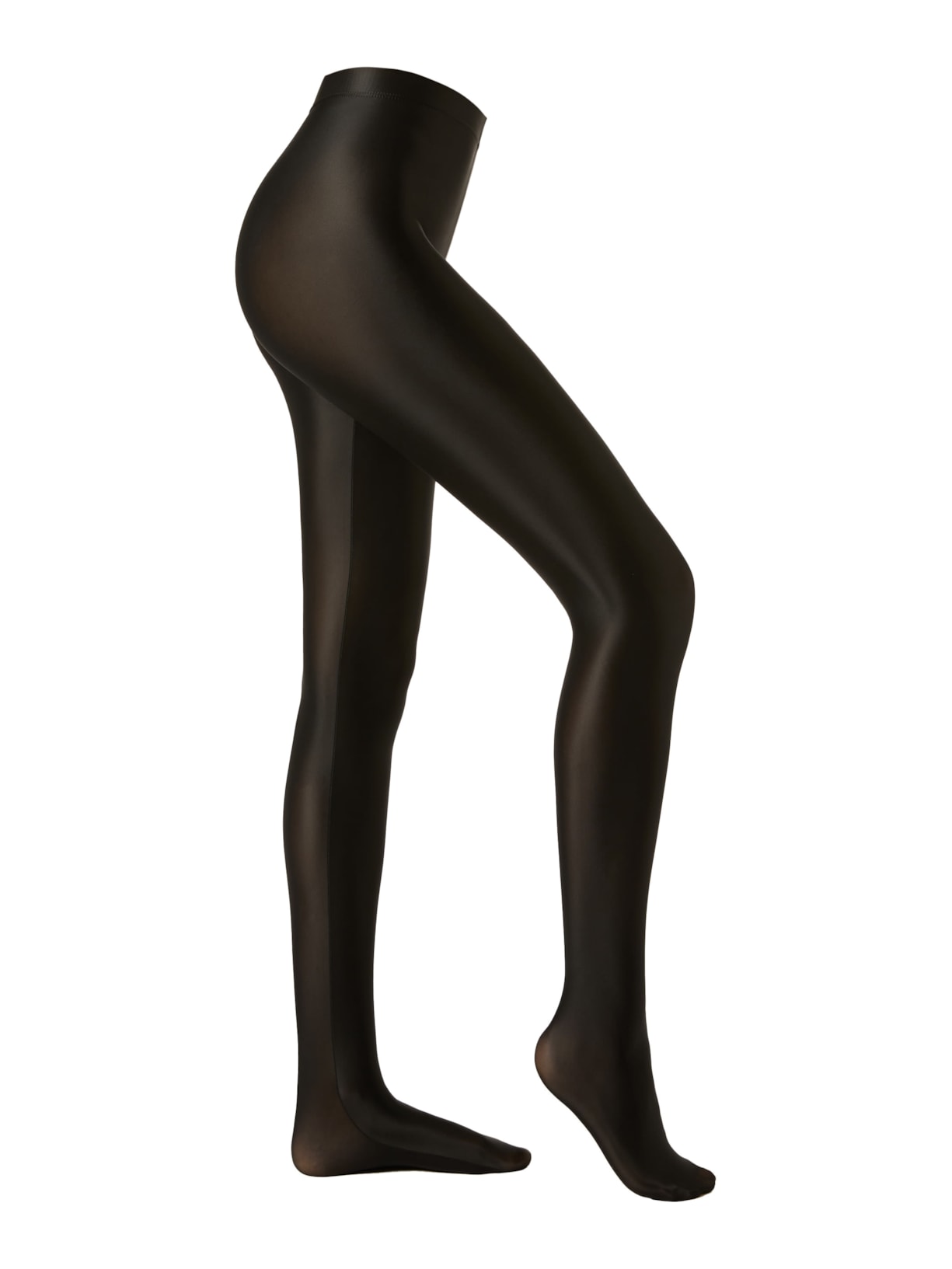 Meia-Calça Com Efeito Acetinado Preto Calzedonia