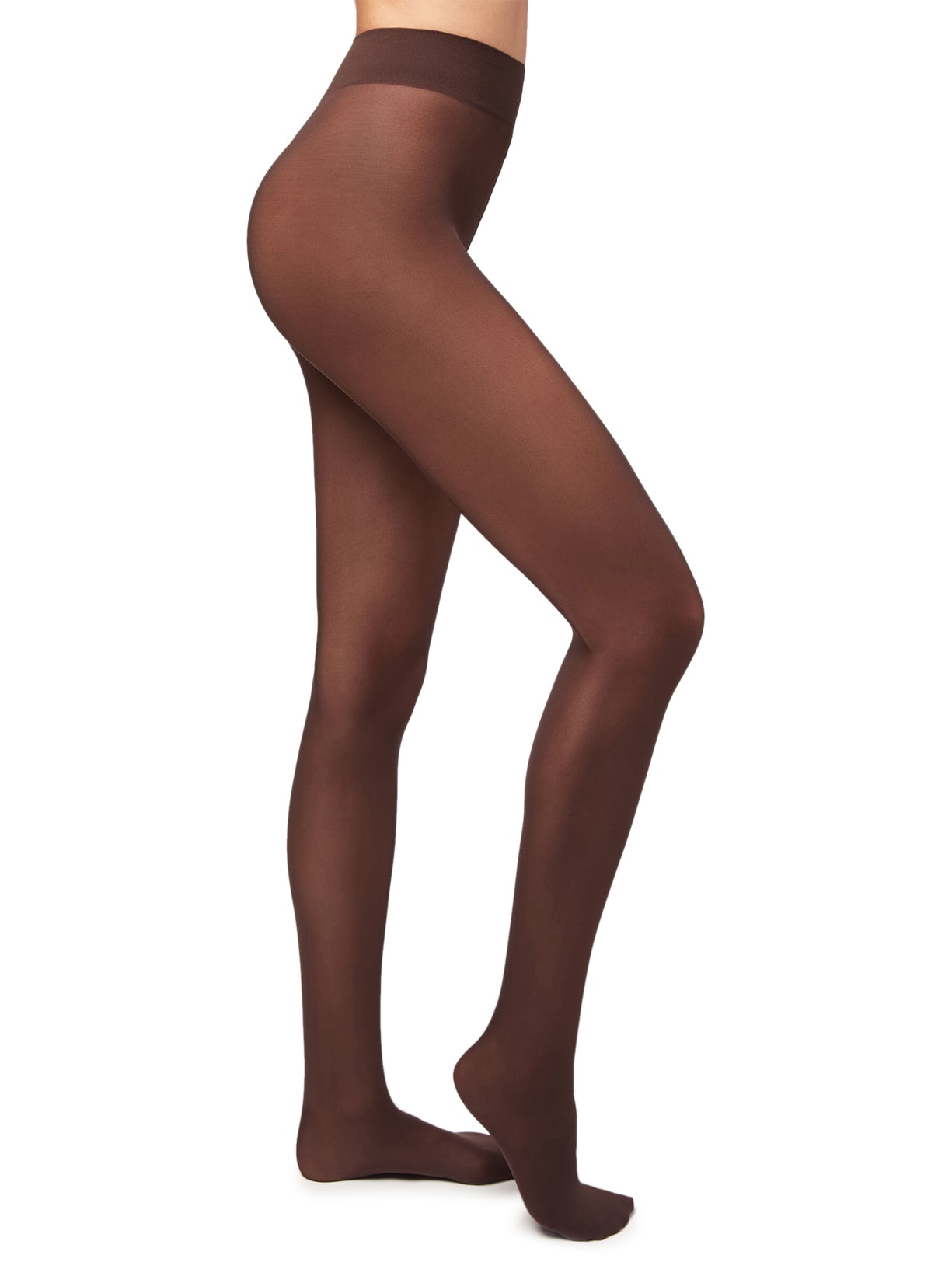 Meia Calça Ecológica Fio 40 - Marrom