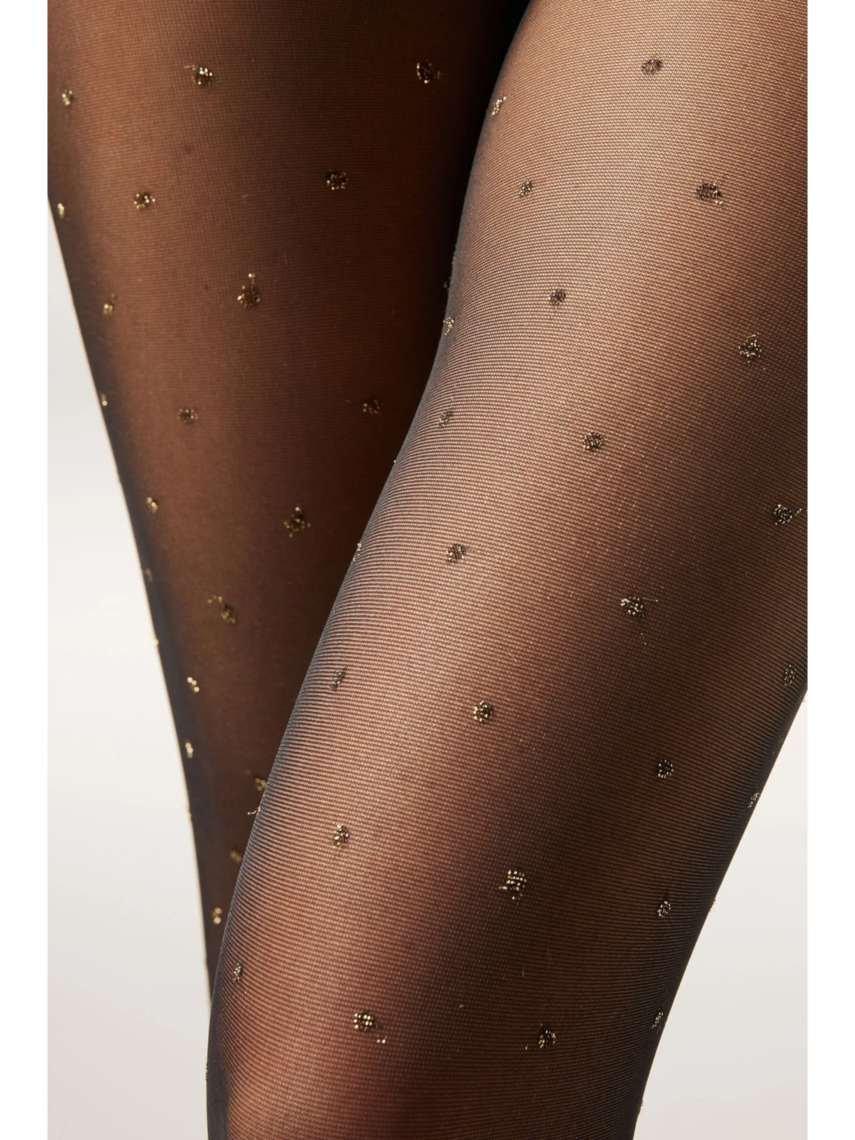 Meia-Calça Em Poá Degradê Preto Calzedonia