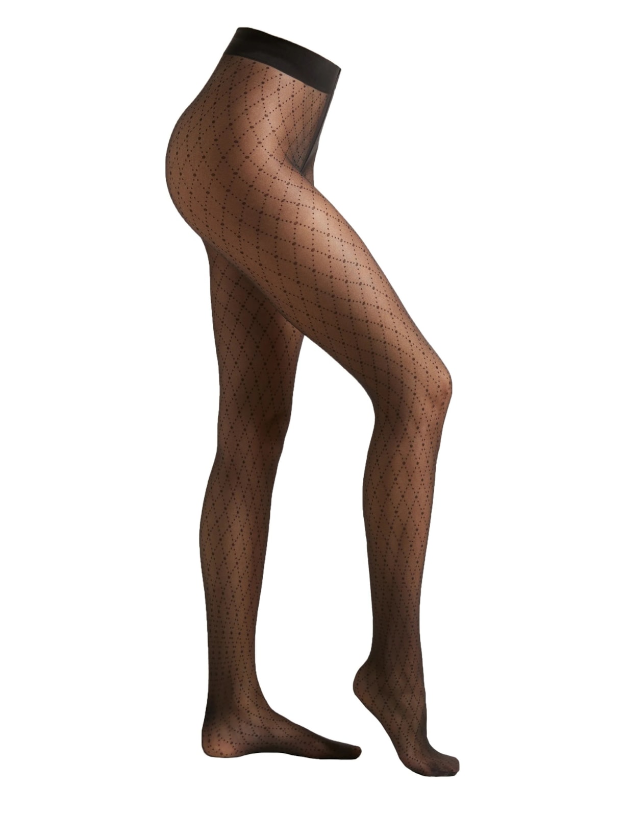 Meia-Calça Fio 30 Com Micro Poás - Preto