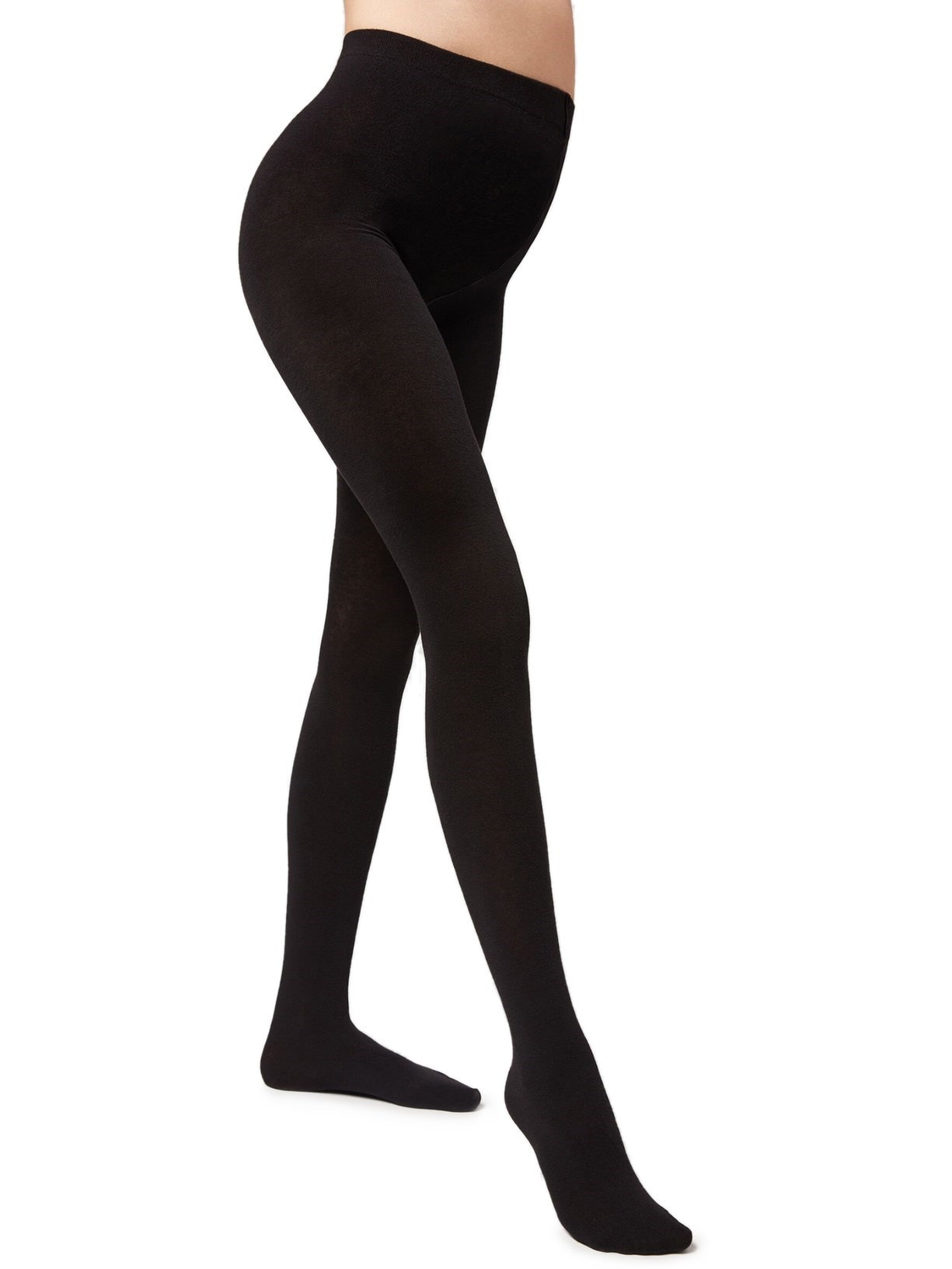 Meia Calça Maternidade Com Cashmere - Preto