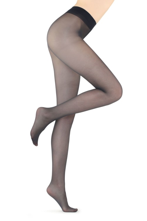 Meia Calça Modeladores Fio 30 Com Corpete Constritivo - Azul