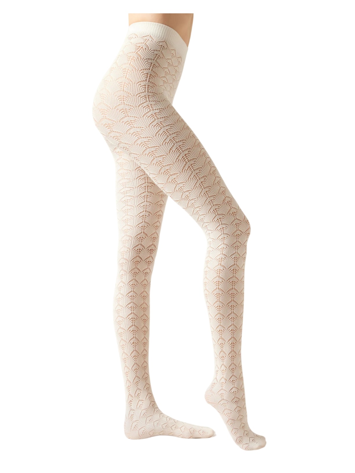 Meia-Calça Opaca Fio 100 Perfurada - Branco