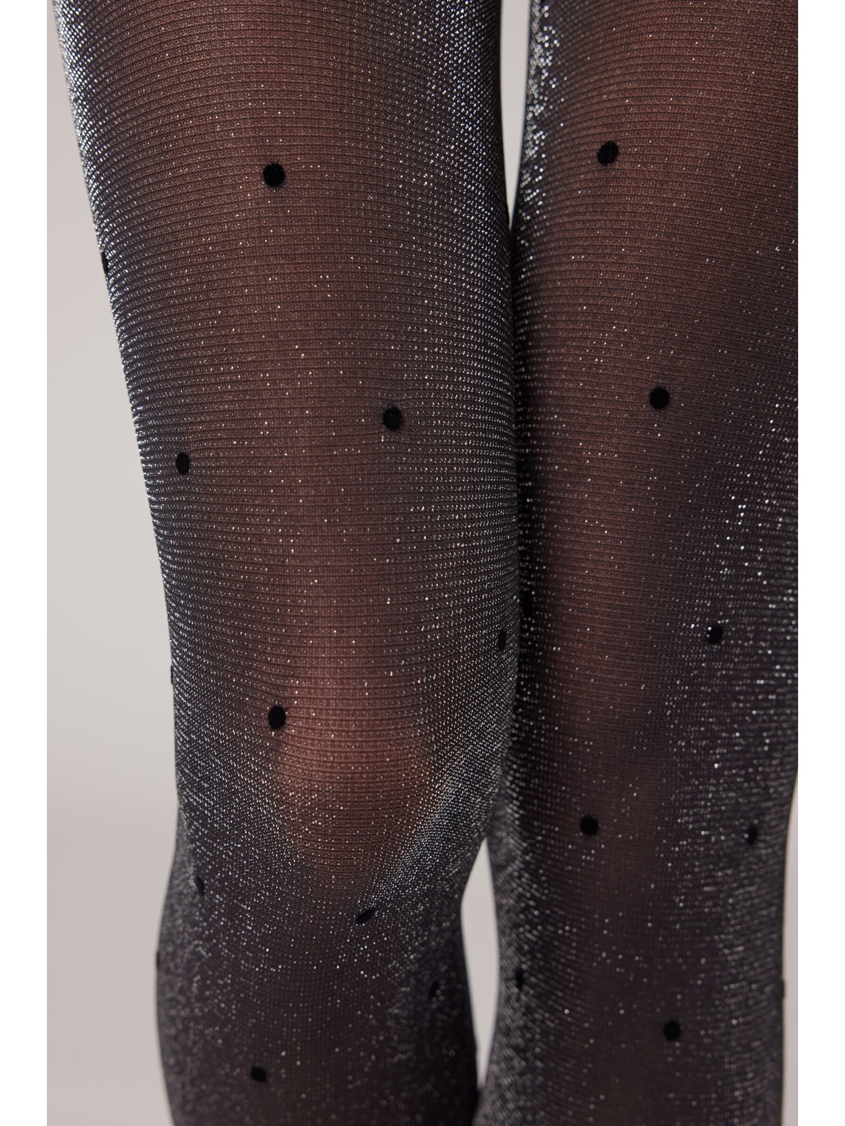 Meia-Calça Opaca Fio 50 Com Padrão De Poás Cinza Calzedonia