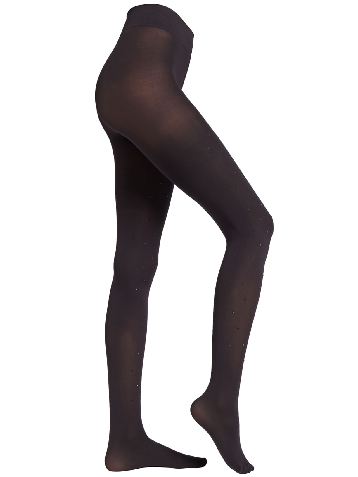 Meia-Calça Opaca Fio 50 Com Strass Preto Calzedonia