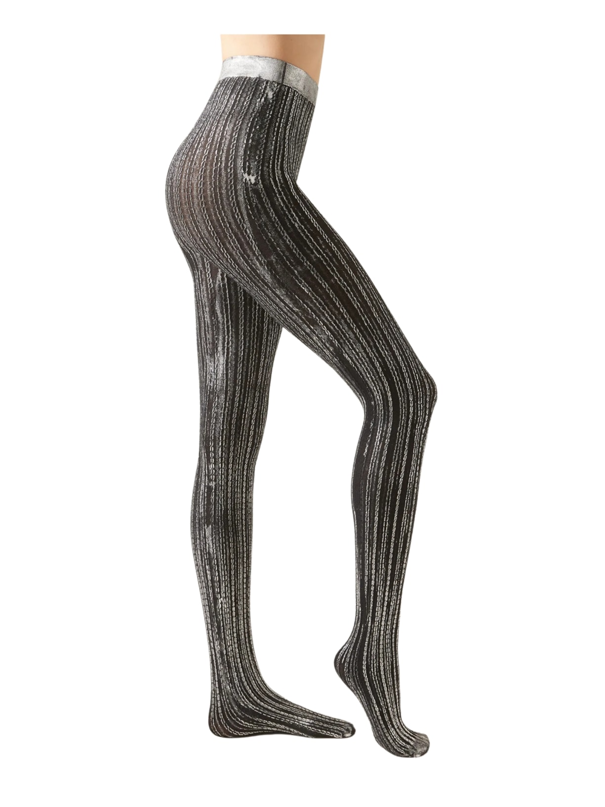 Meia-Calça Opaca Metalizada Fio 100 - Preto