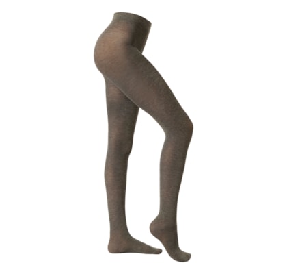 Meia-Calça Opaca Ultralight Com Cashmere - Cinza