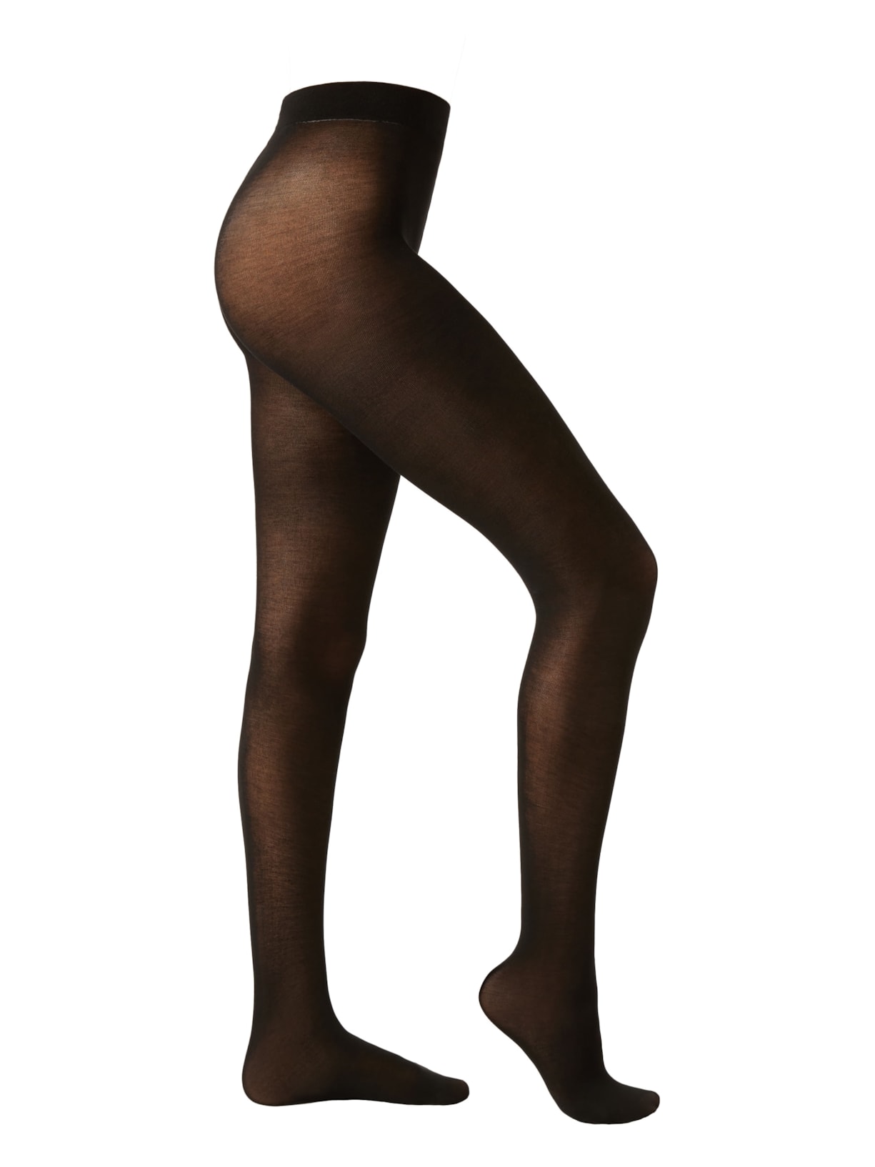 Meia-Calça Opaca Ultralight Com Cashmere - Preto