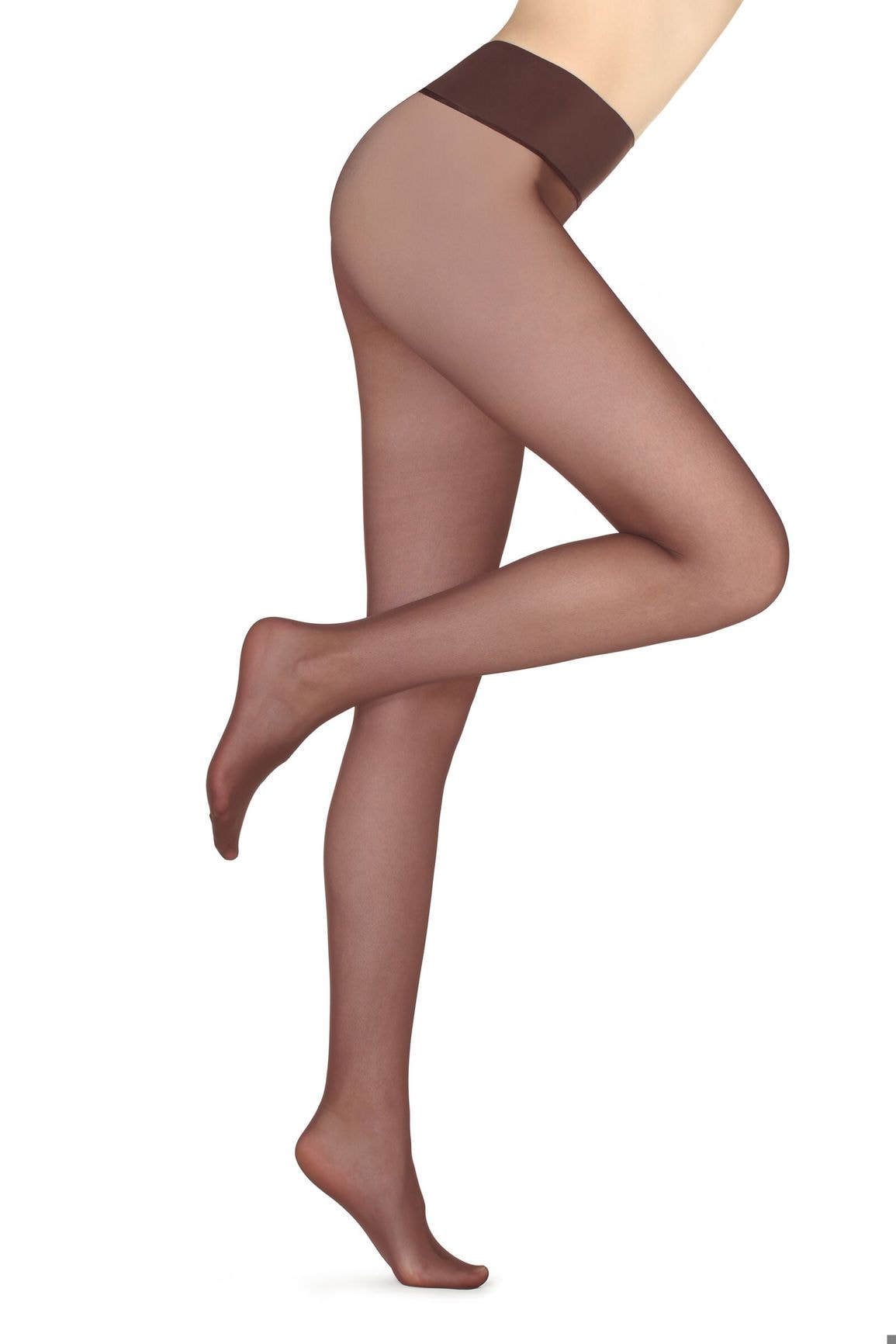 Meia Calça Sem Costura Fio 20 Totally Invisible Premium - Marrom