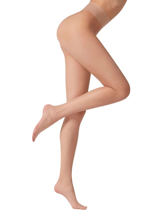 Meia Calça Super Transparente Fio 8 - Bege Claro